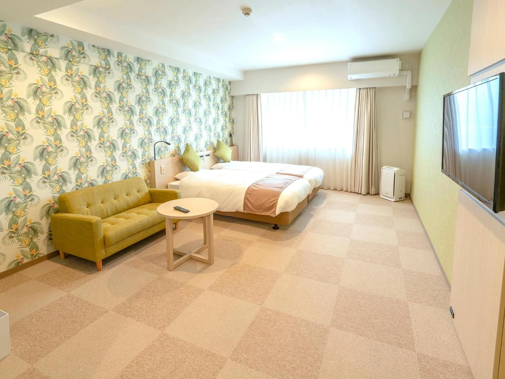 Universal Design Twin Room in La'gent Hotel Okinawa Chatan Hotel and Hostel