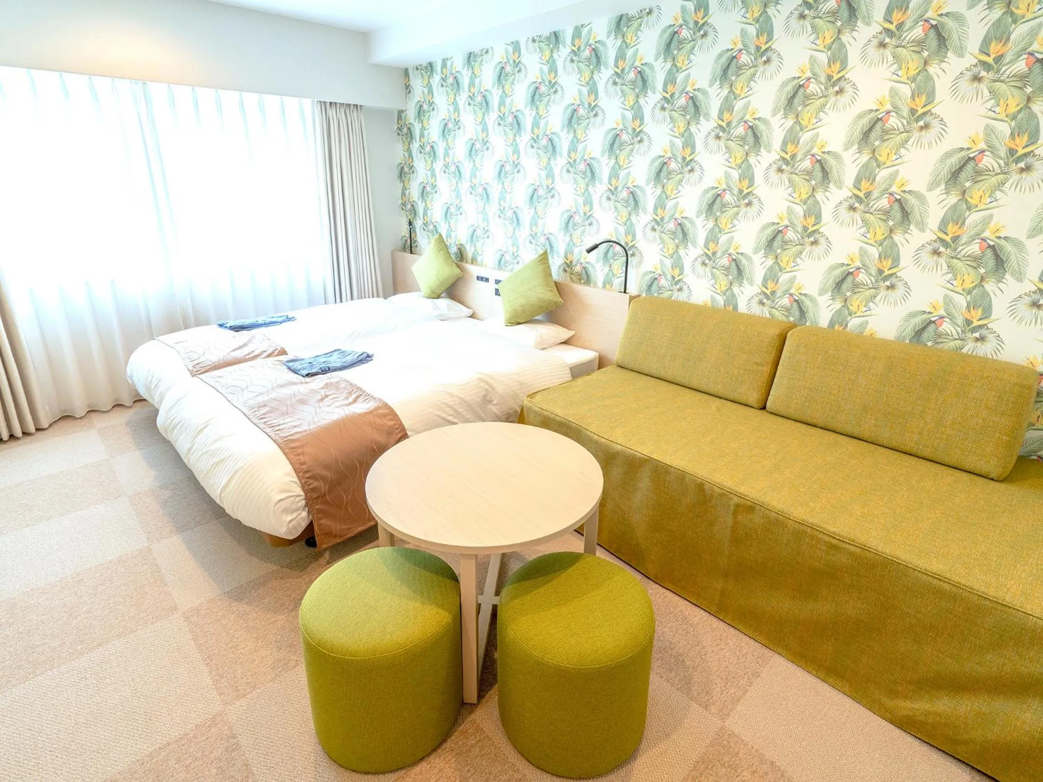Superior Quadruple Room in La'gent Hotel Okinawa Chatan Hotel and Hostel