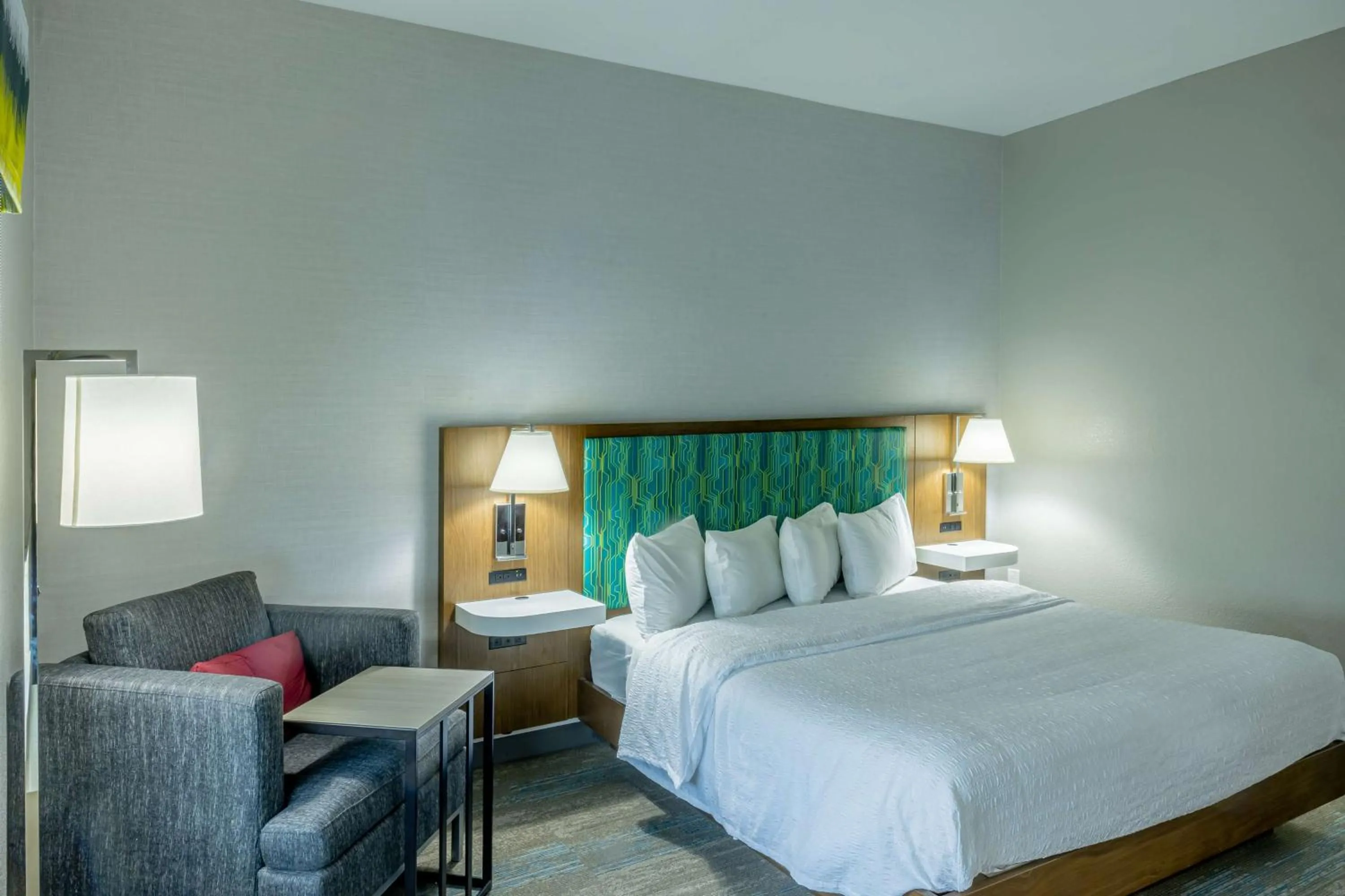 King Room with Roll-In Shower - Mobility and Hearing Access/Non-Smoking in Hampton Inn & Suites Cleburne