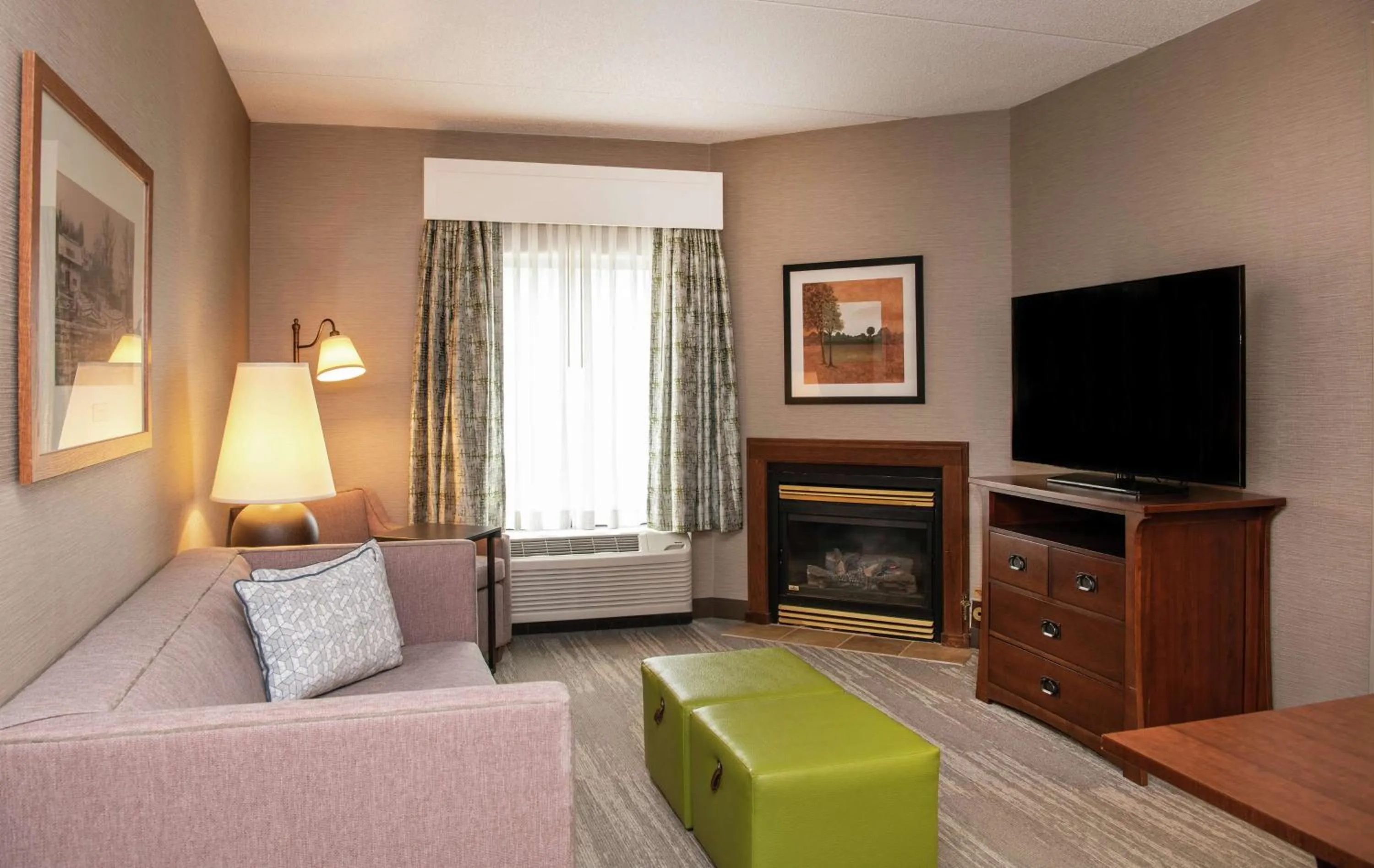One-Bedroom King Suite with Fireplace - Non-Smoking  in Hampton Inn & Suites Rochester/Victor
