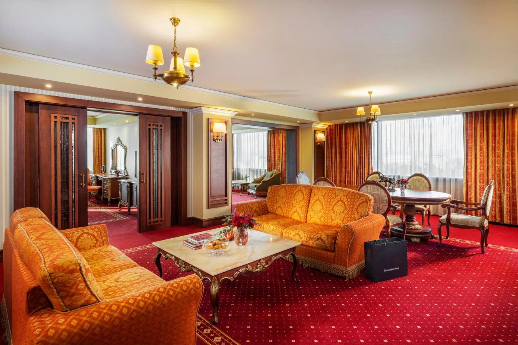 Grand Suite with a Master King Bedroom, Living Room and Separate Working Area in Grand Hotel Sofia