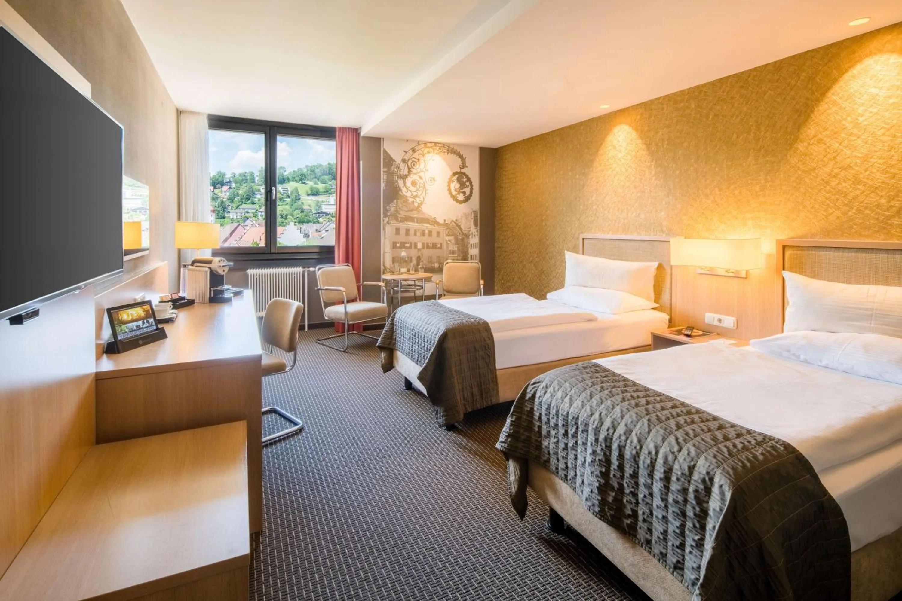 Double Room with Two Single Beds in Best Western Premier Central Hotel Leonhard
