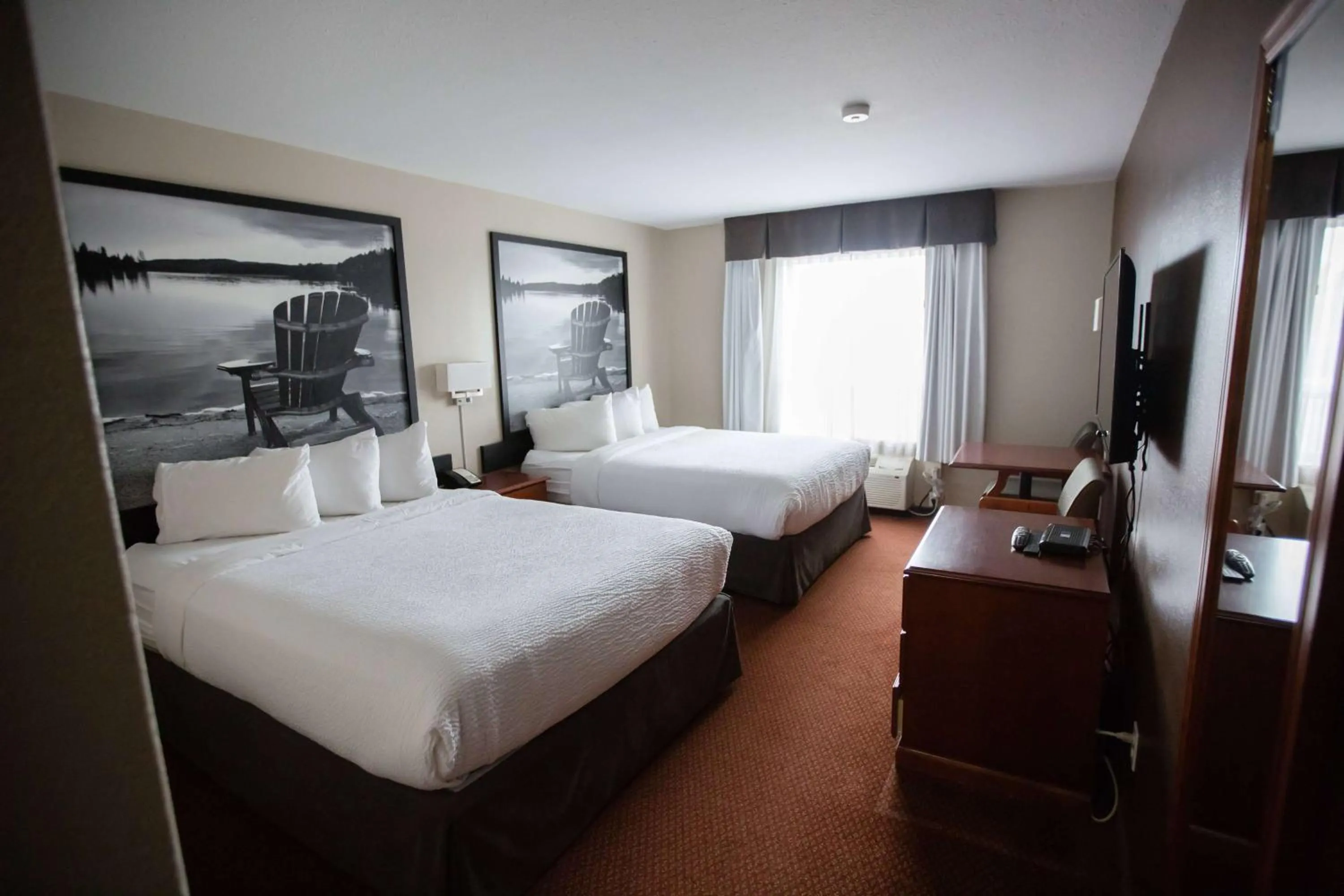 Queen Room with Two Queen Beds - Non-Smoking in Super 8 by Wyndham Whitecourt