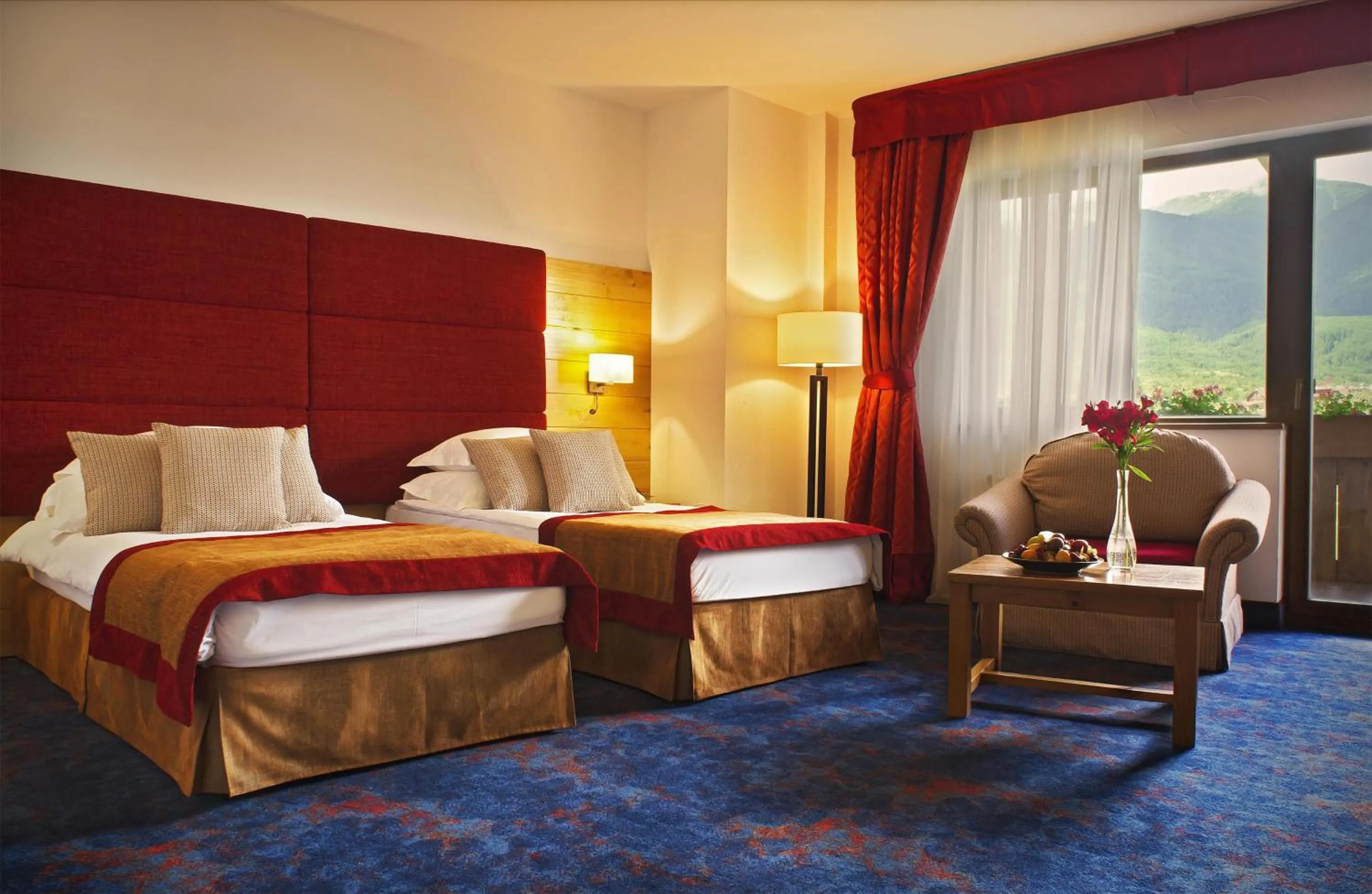 Deluxe Room Mountain View with Twin Beds - single occupancy in Kempinski Hotel Grand Arena Bansko