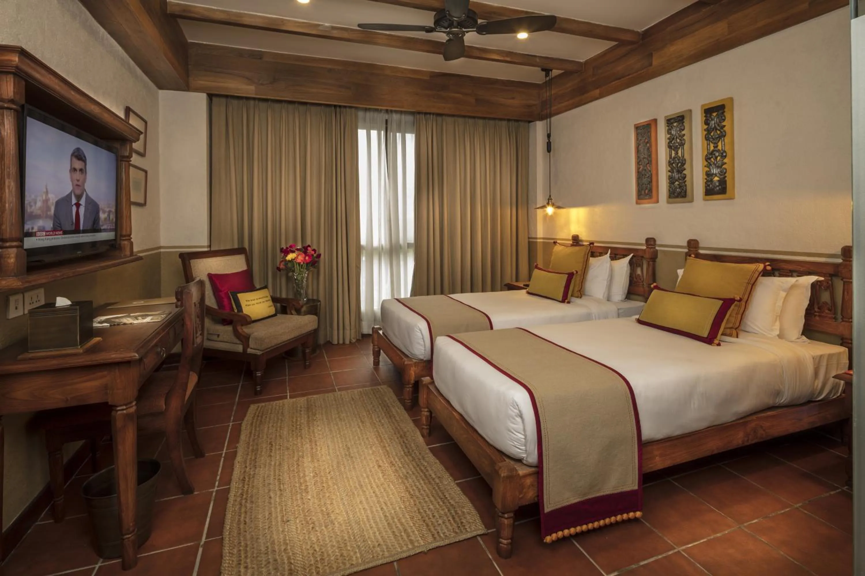 Heritage Deluxe Twin in Nepali Ghar Hotel