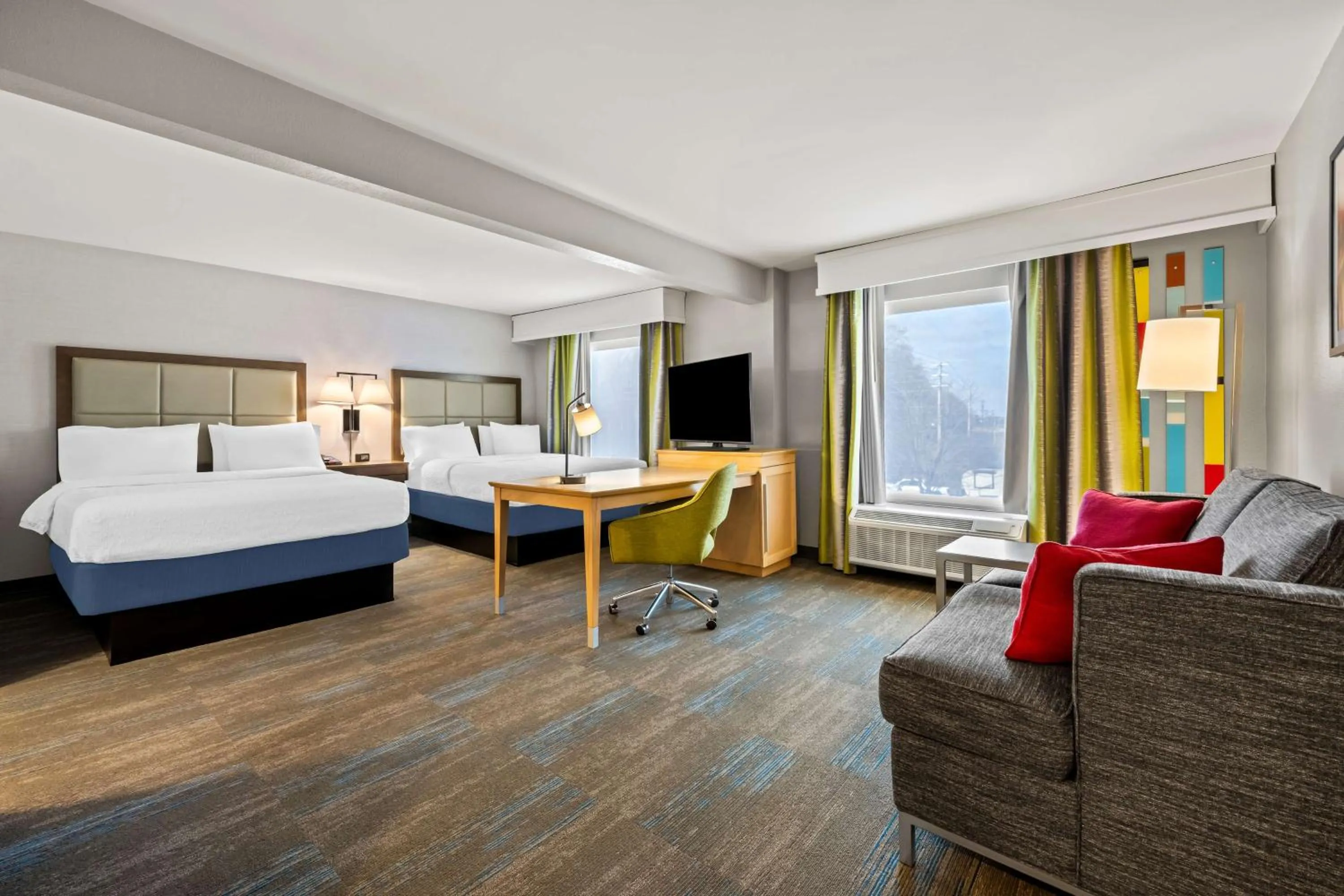 Studio Suite with Two Queen Beds and Sofa Bed - Non-Smoking in Hampton Inn & Suites Wilson I-95