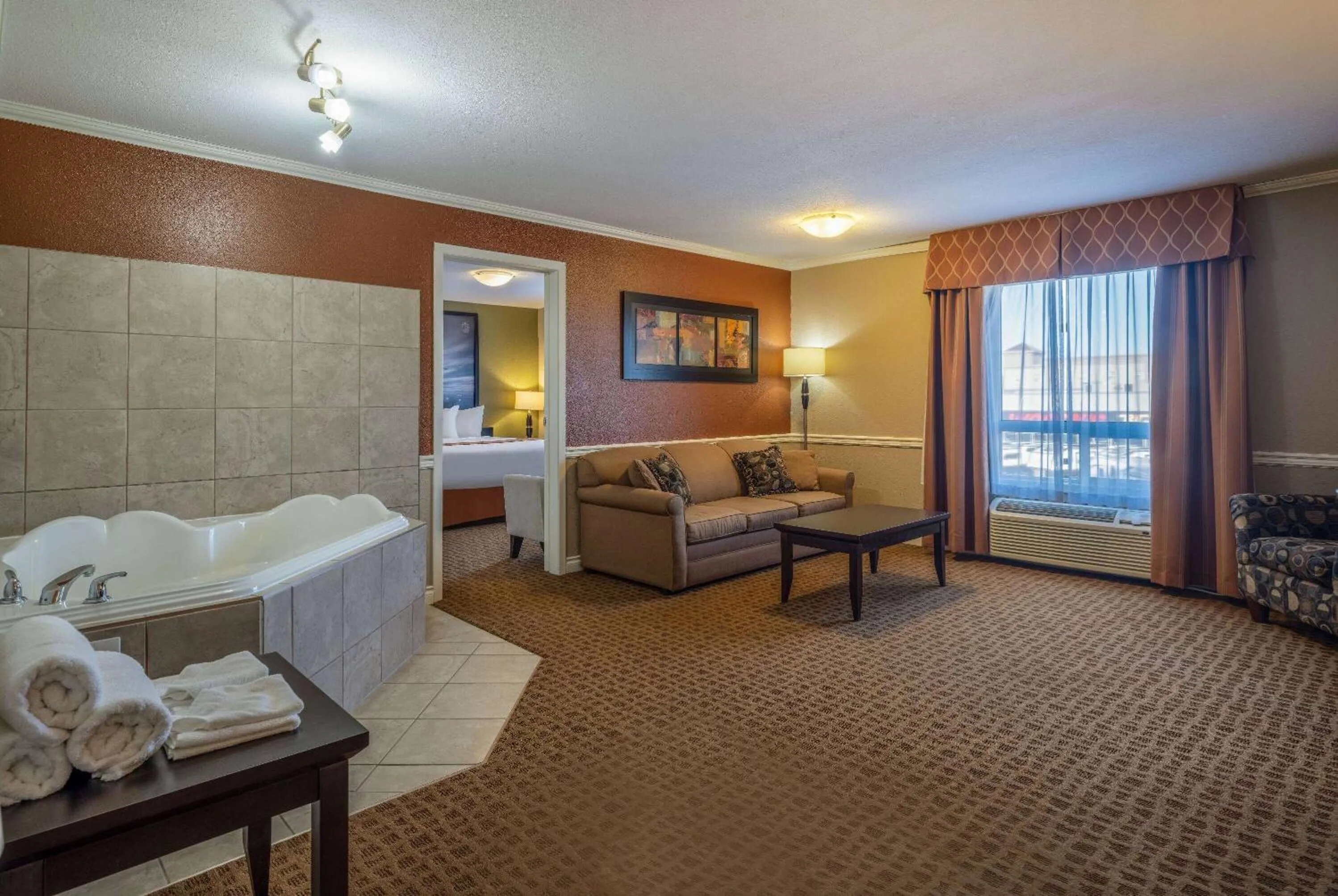 King Suite with Spa Bath- Non-Smoking in Super 8 by Wyndham Edmonton International Airport