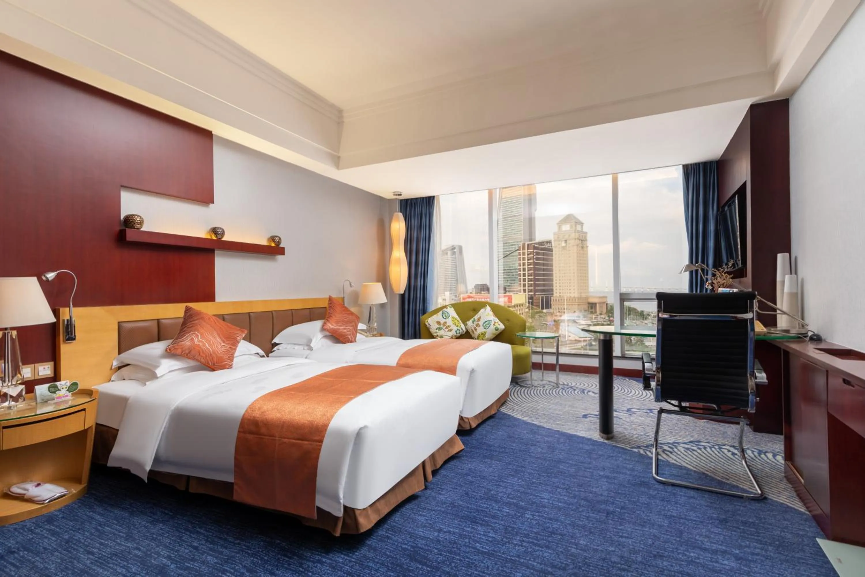 Macau Ocean View Deluxe Twin Bed Room (Free Welcome Fruit) - single occupancy in Zhuhai Charming Holiday Hotel - 24hours stay