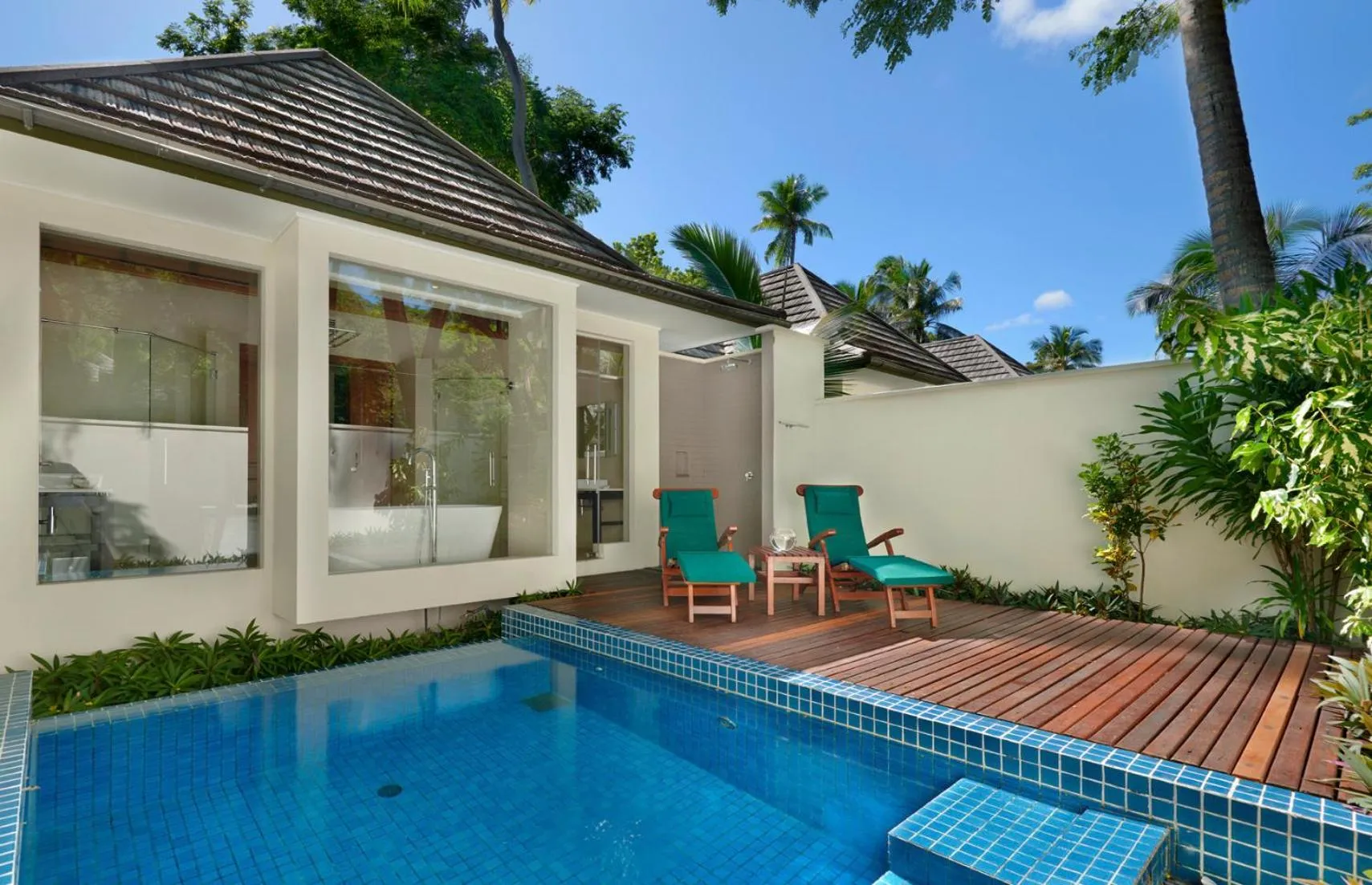 Beach Front Villa with Plunge Pool in Hilton Seychelles Labriz Resort & Spa