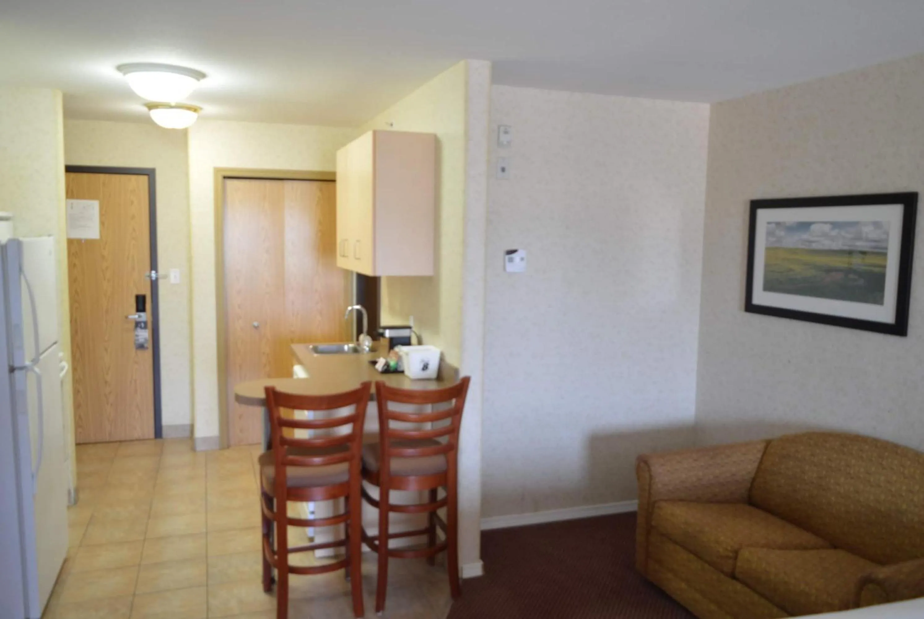 Queen Studio with Two Queen Beds, Sofa Bed and Kitchen - Non-Smoking in Super 8 by Wyndham Grande Prairie