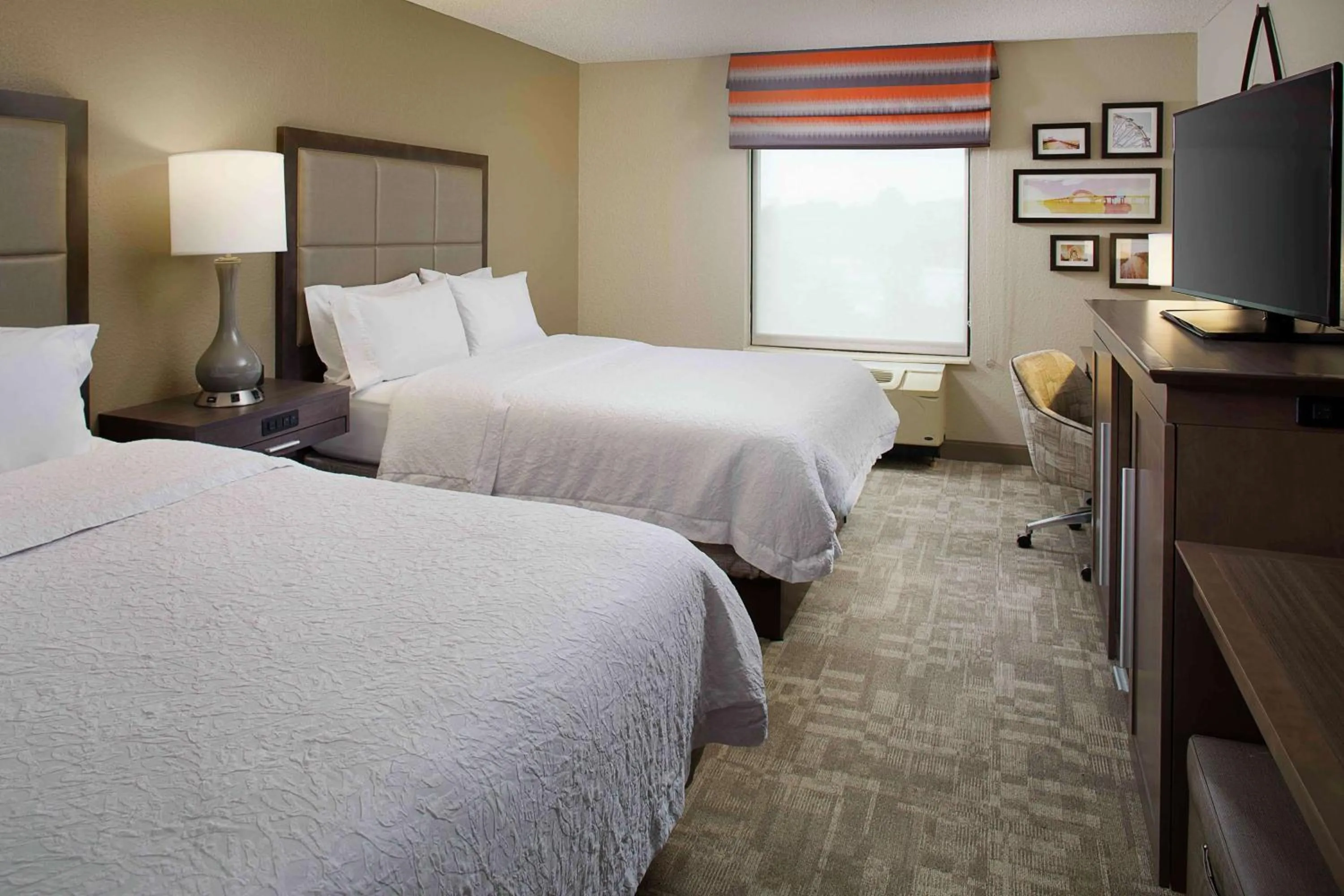 Queen Studio Suite with Two Queen Beds and Sofa Bed - Non-Smoking in Hampton Inn by Hilton Garden City Long Island