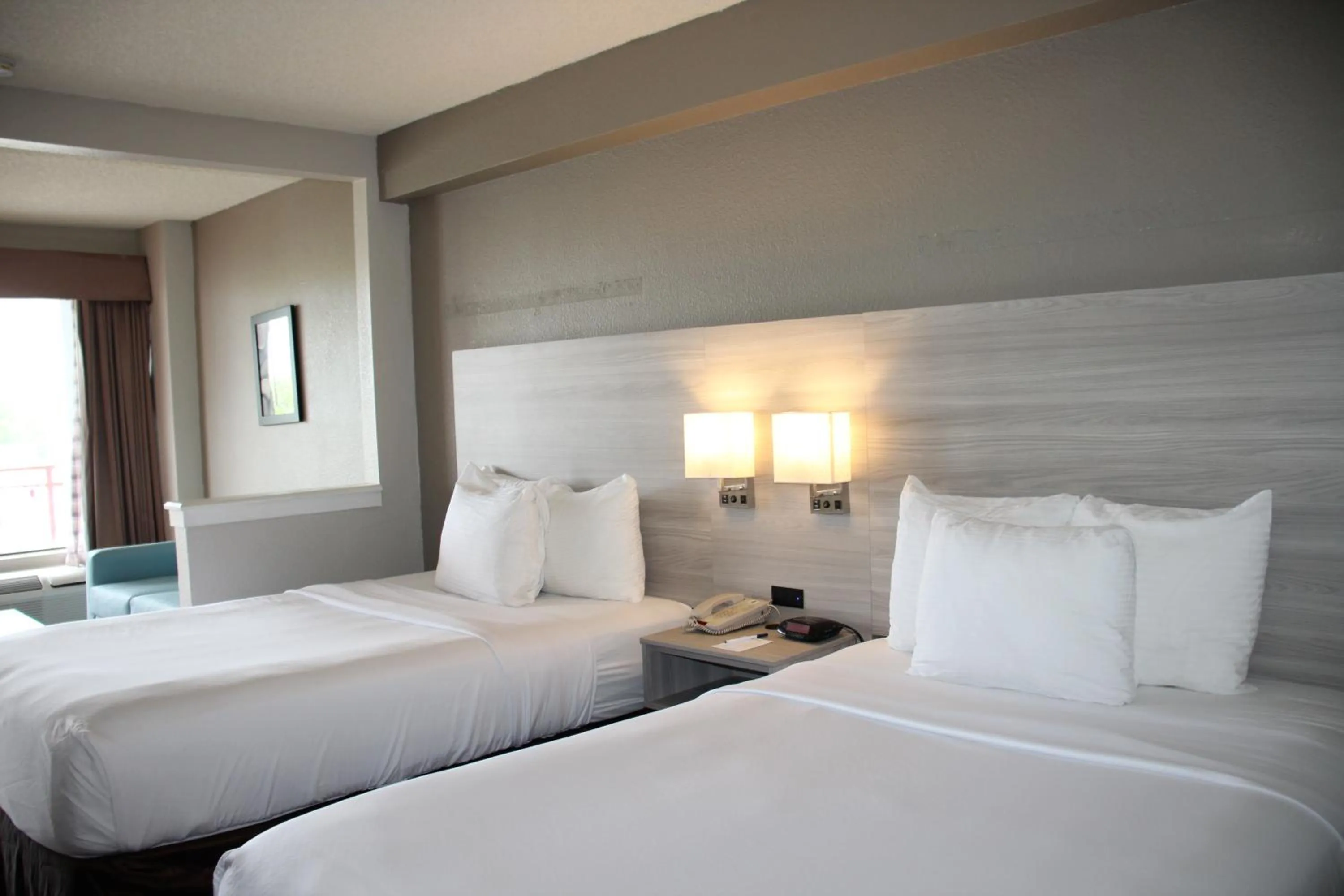 Double Room with Two Double Beds and City View - Non-Smoking in Boca Suites Deerfield Beach; SureStay Collection by BW