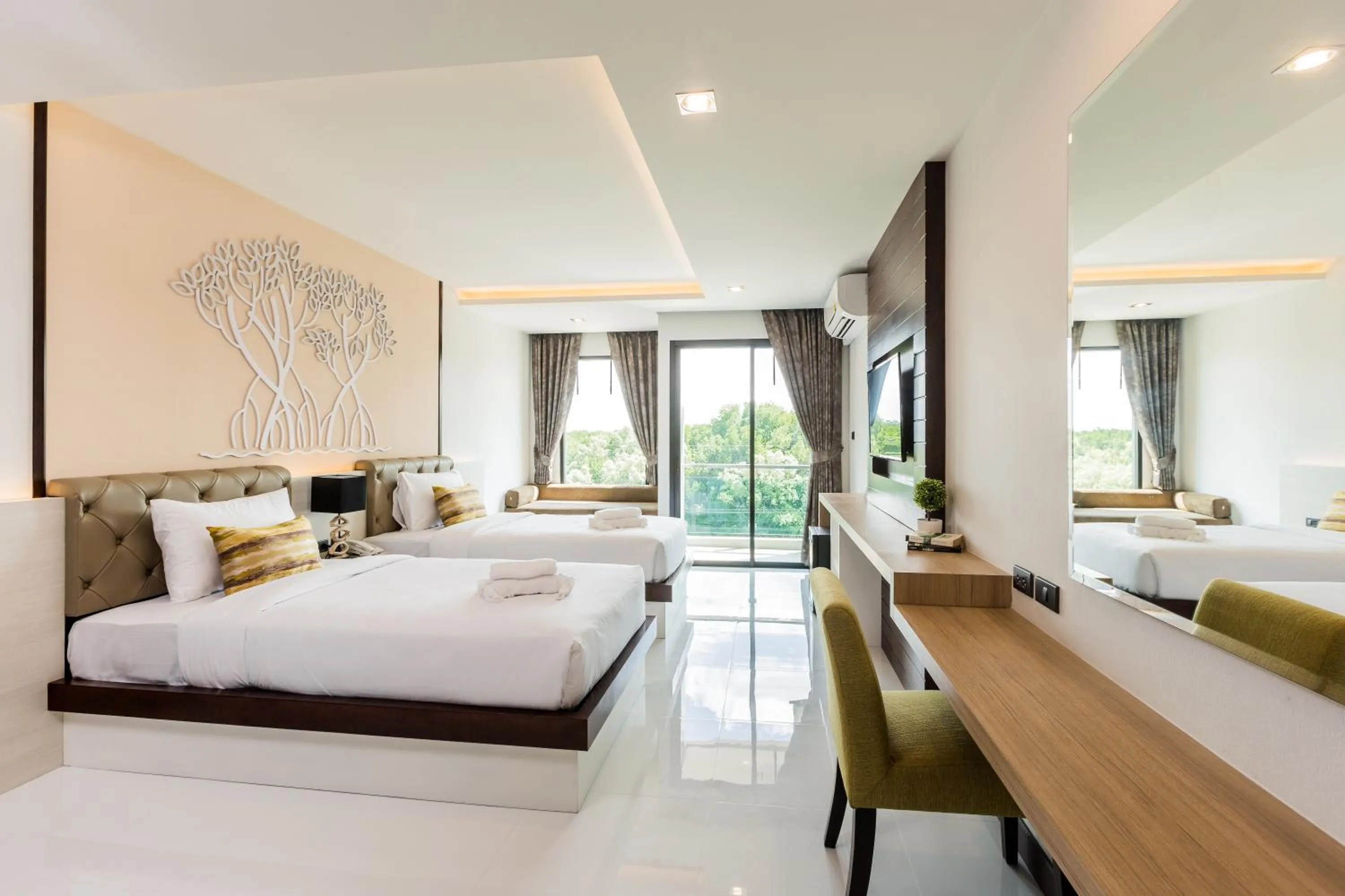 Deluxe Twin Room with River View in River Front Krabi Hotel
