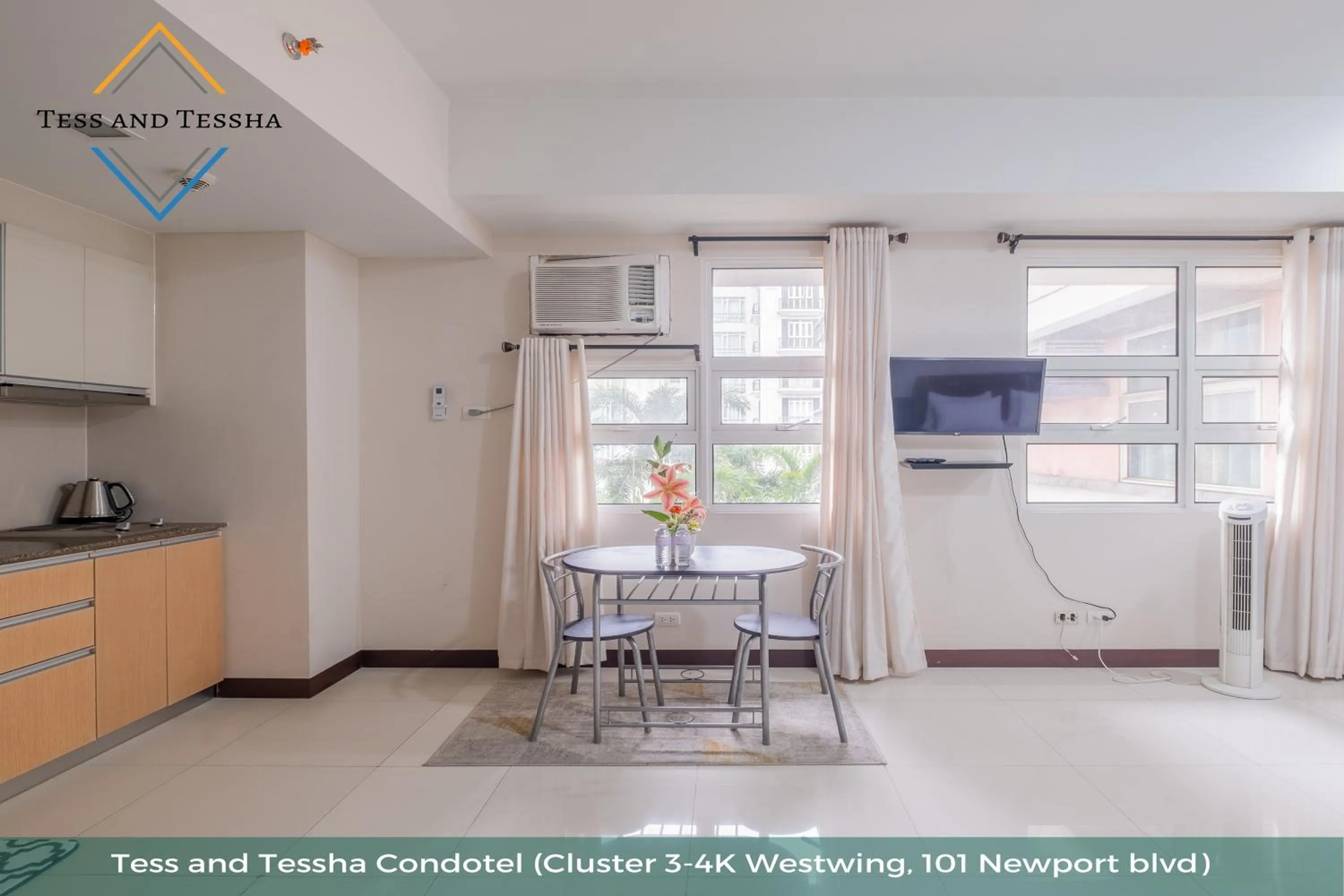 Family Room in Tess and Tessha Condotel near T3 Airport