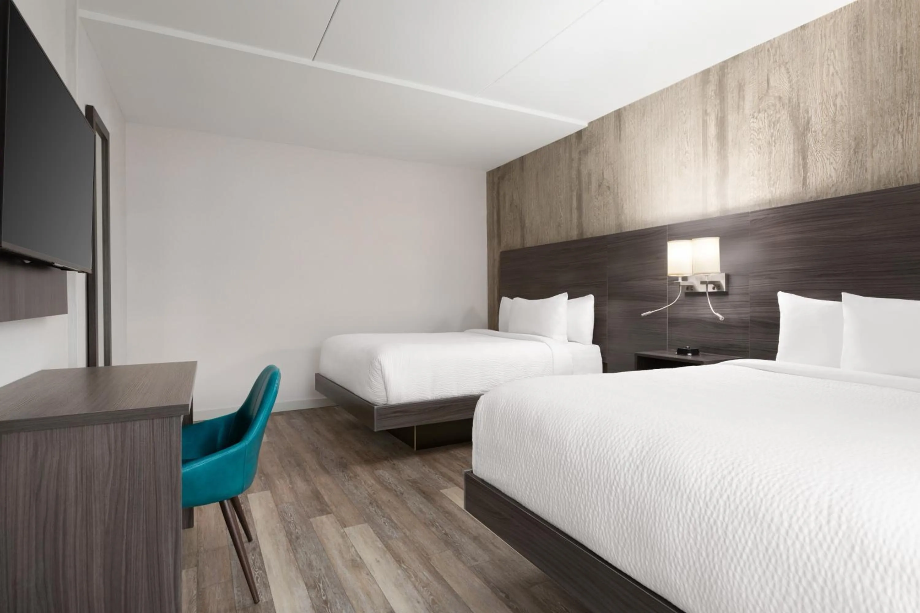 Queen Room with Two Queen Beds and Roll-In Shower -  Mobility Access/Non-Smoking in Days Inn by Wyndham Saint John