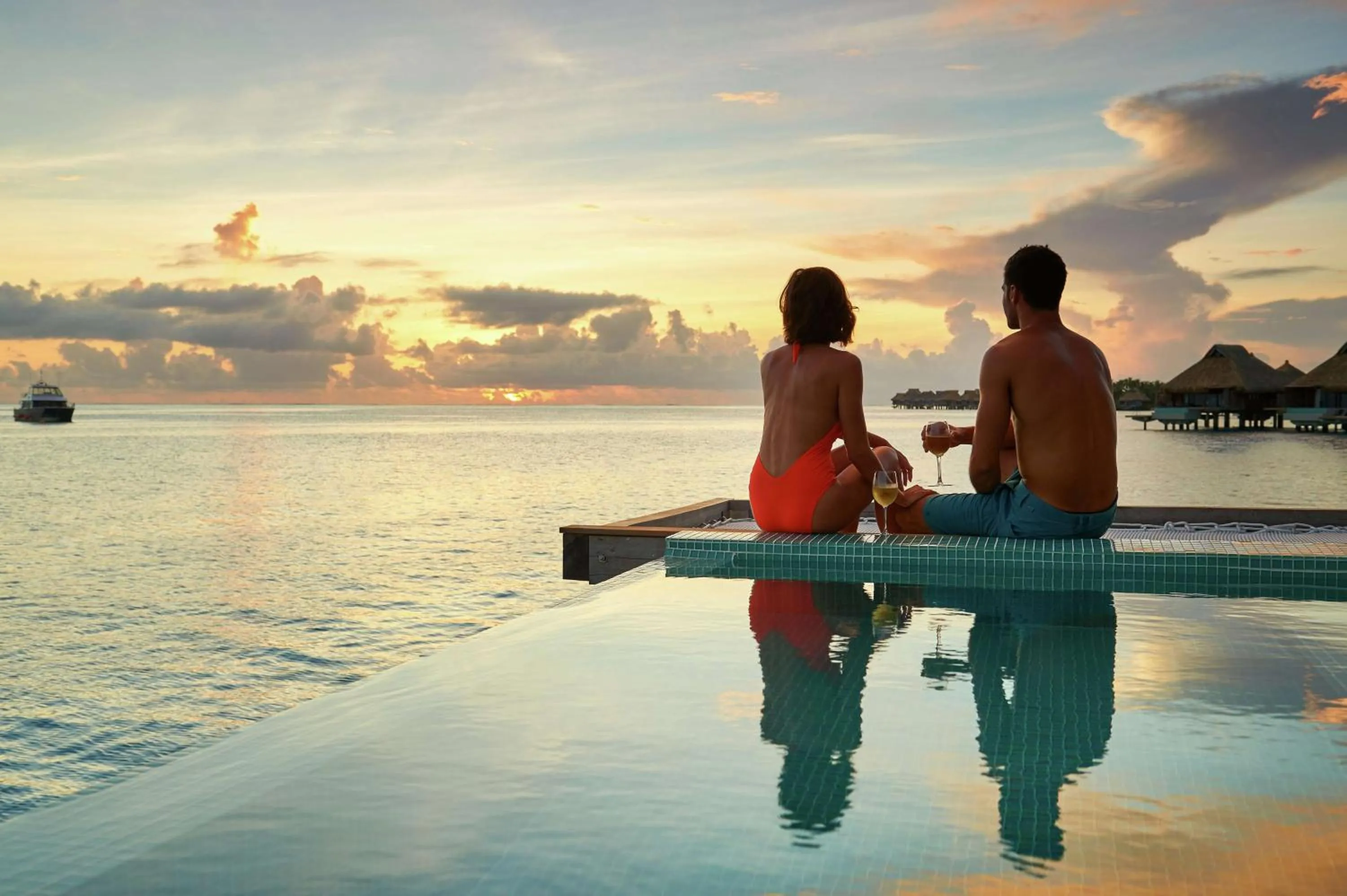 Overwater Pool Villa with Sunset View in Conrad Bora Bora Nui