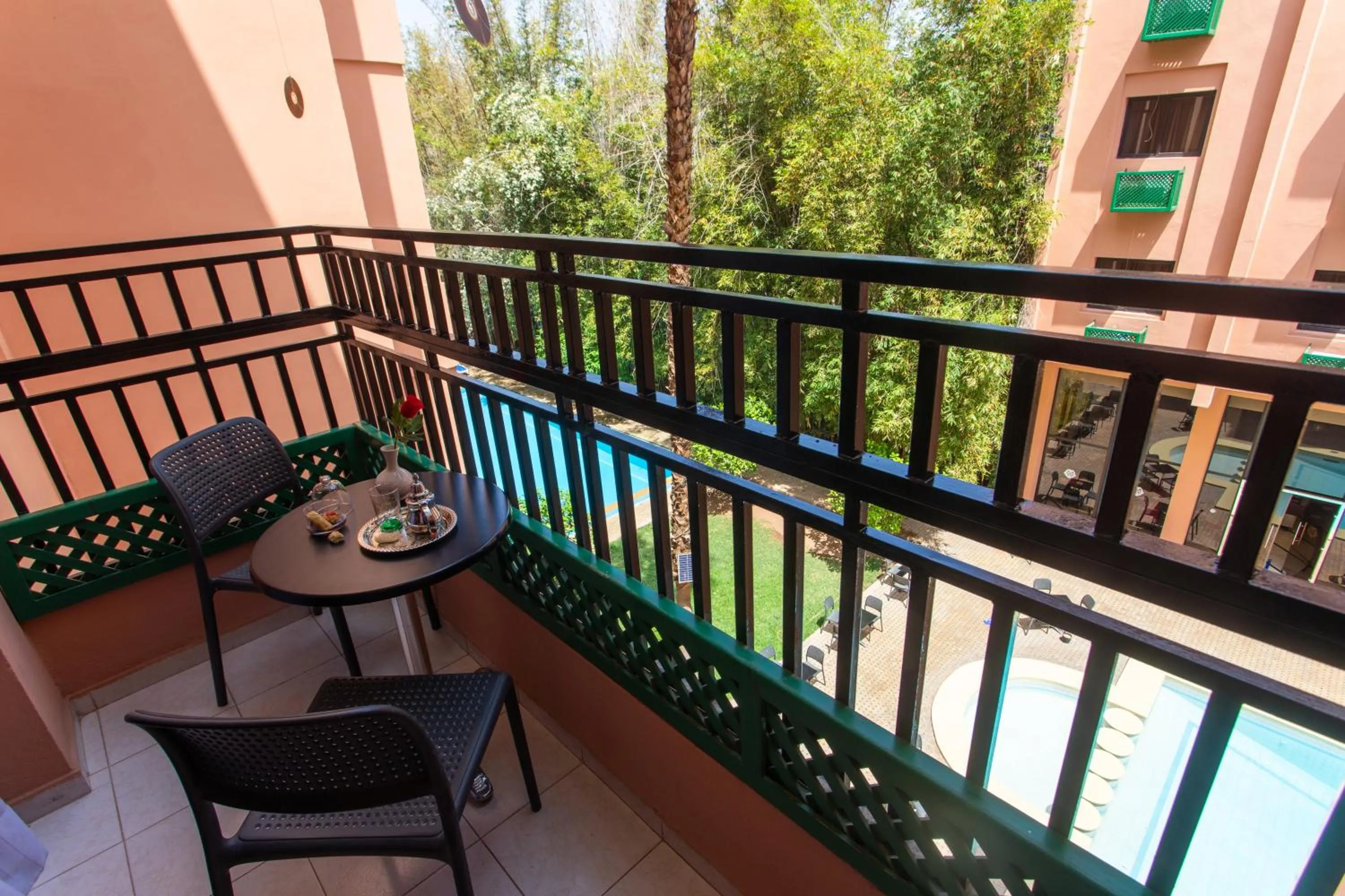 Superior Double Room with Pool View in Hotel Meriem Marrakech