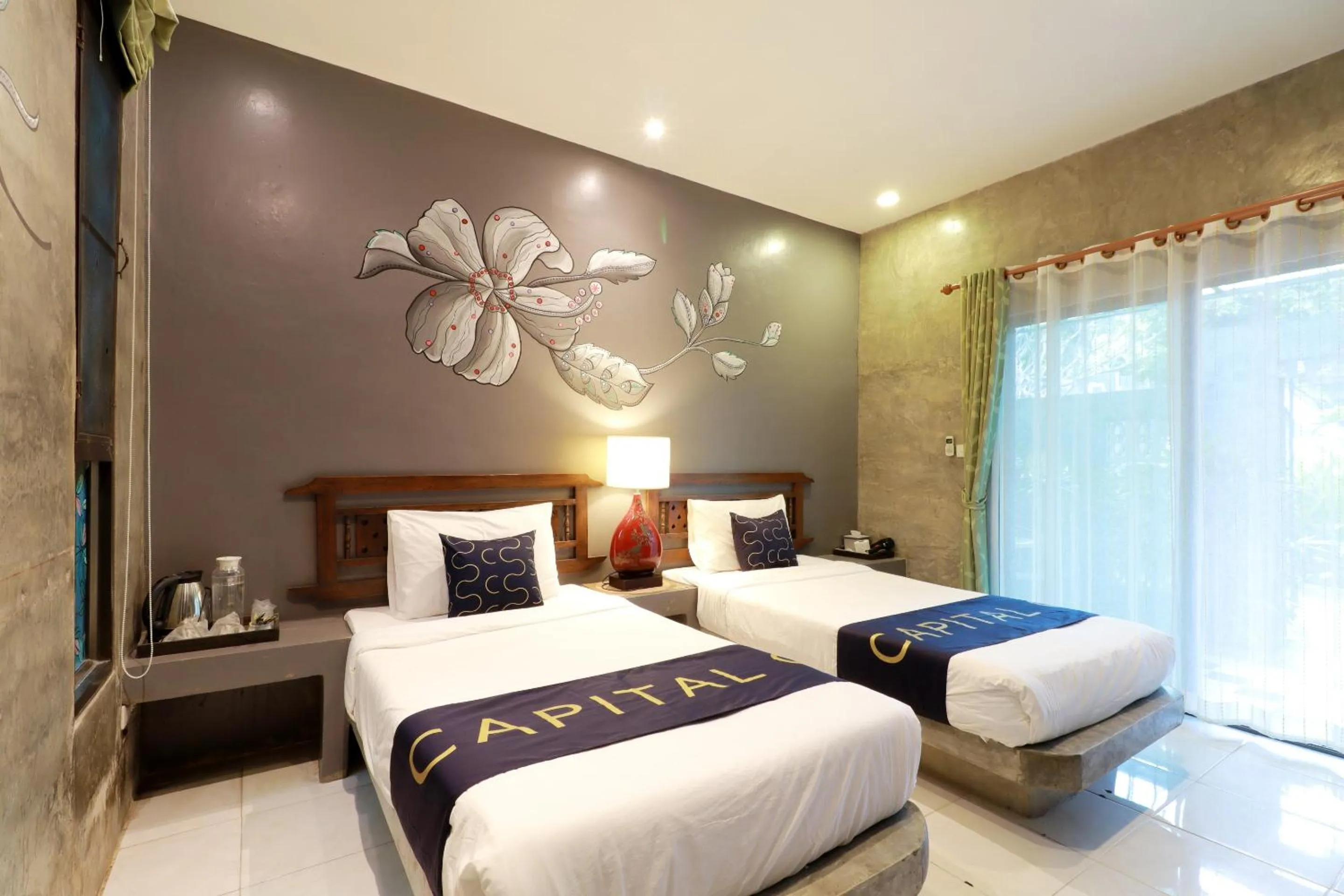 Superior Twin Room in Capital O 464 At Nata Chiangmai Chic Jungle