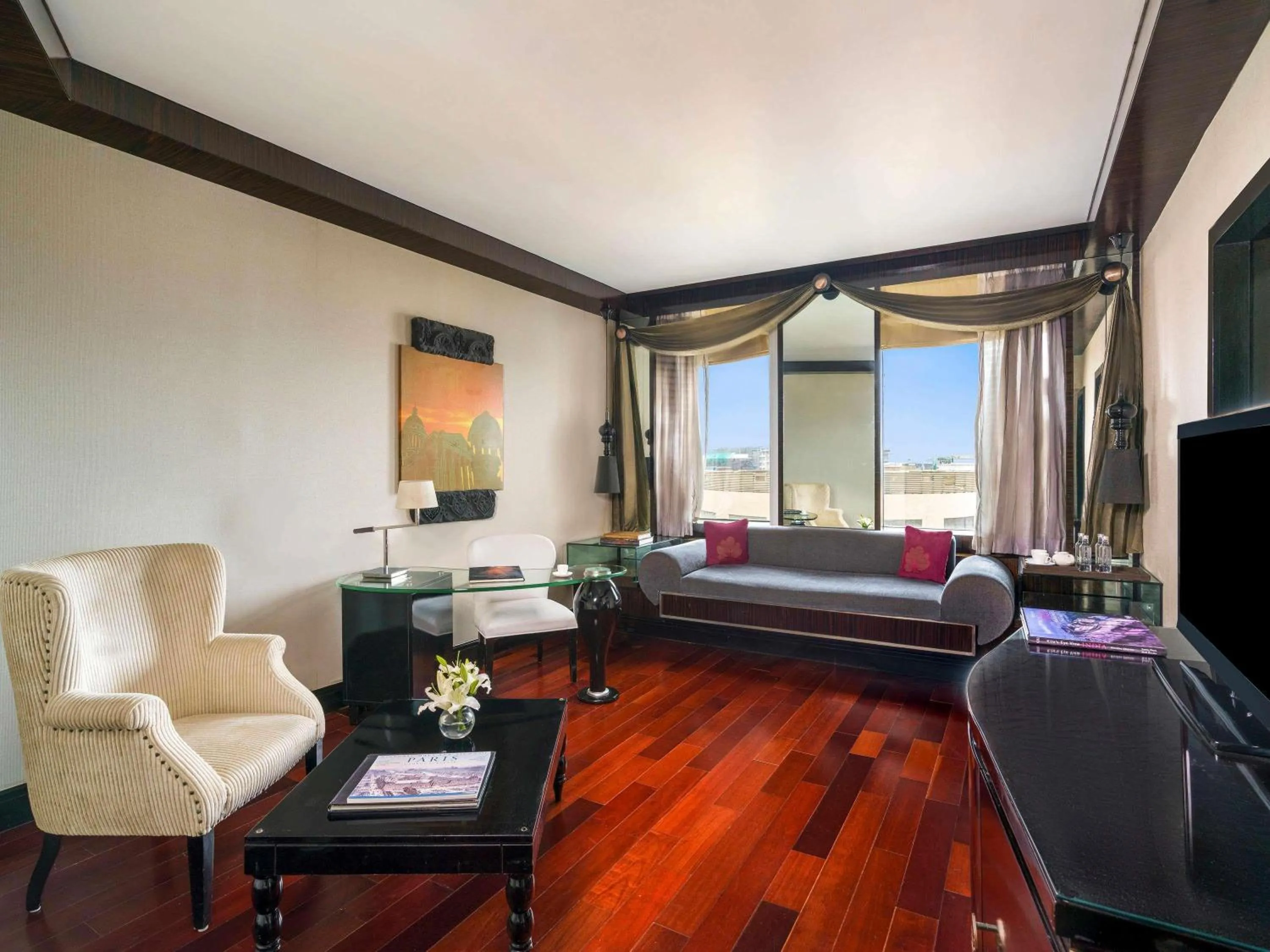 Opera King Suite with Breakfast, Hi-Tea, Cocktail Hours, Meeting Room for 1h and Airport Transfer in Sofitel Mumbai BKC