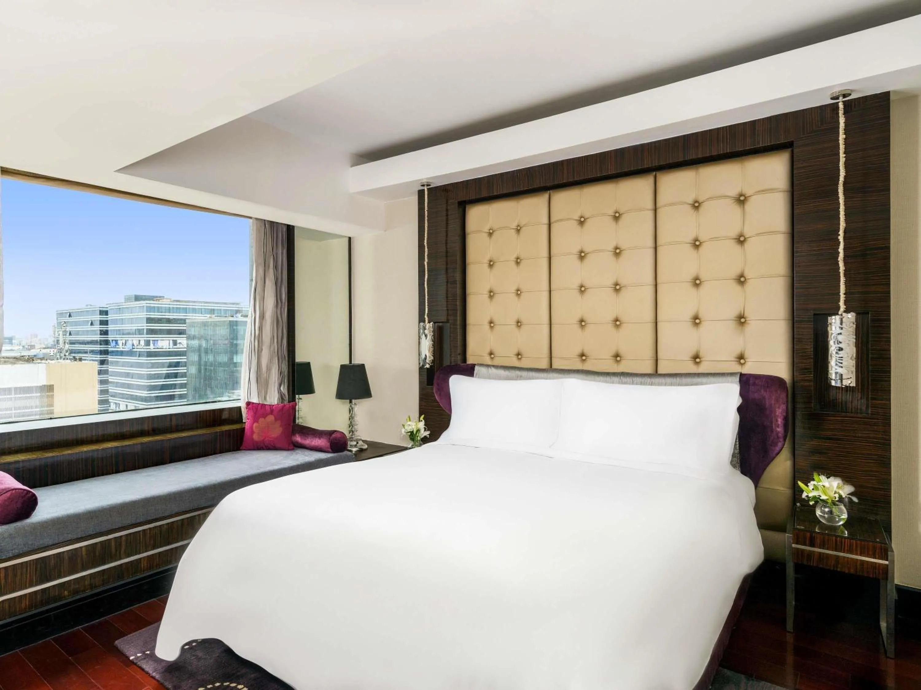 Prestige Suite, King Bed, Living Area with Lounge Access, Breakfast, Hi-tea, Cocktail Hours, Meeting Room access for an Hour, Airport Transfers(T1 & T2) - single occupancy in Sofitel Mumbai BKC