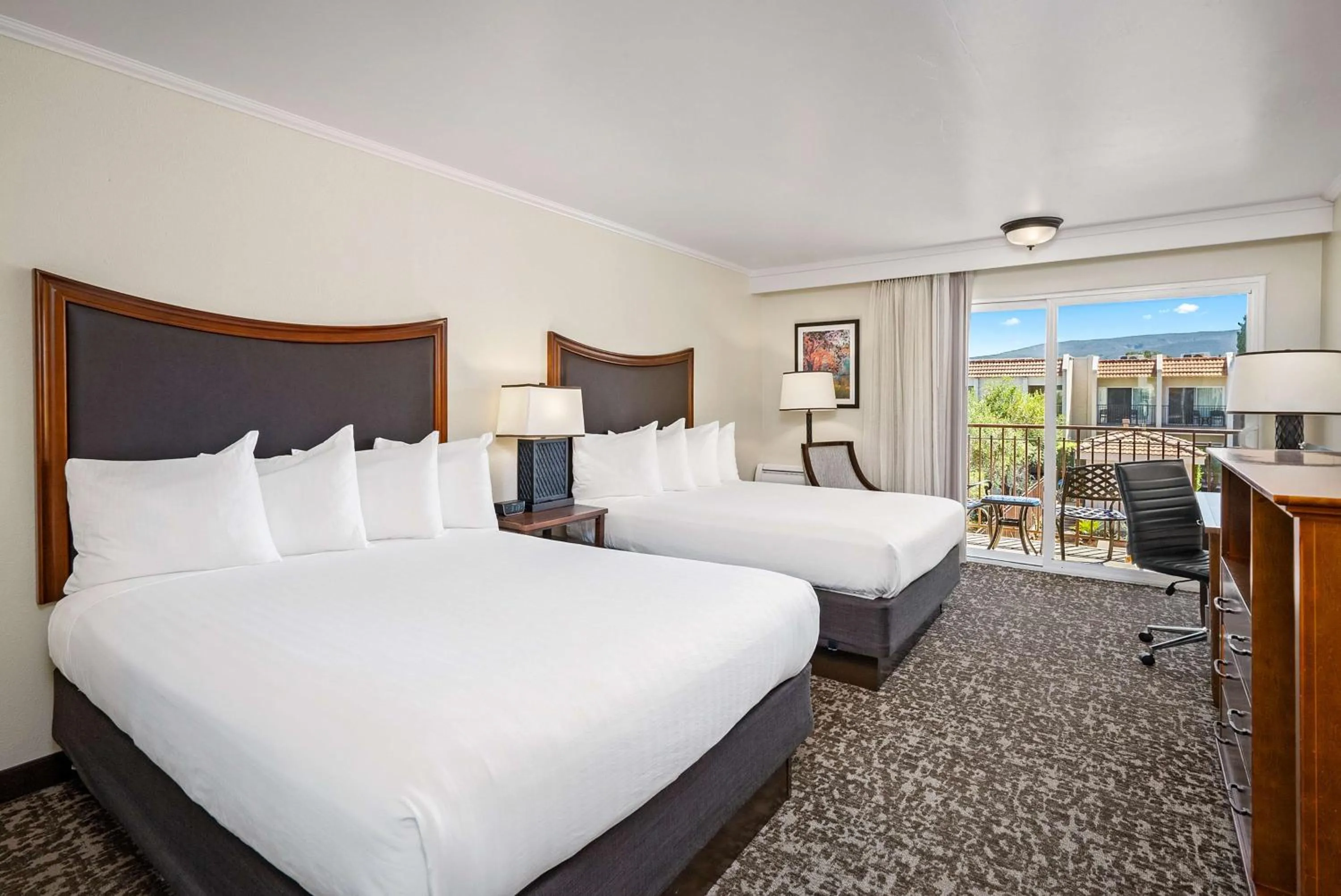 Queen Room with Two Queen Beds with Balcony & Pool View in Best Western Plus Royal Oak Hotel