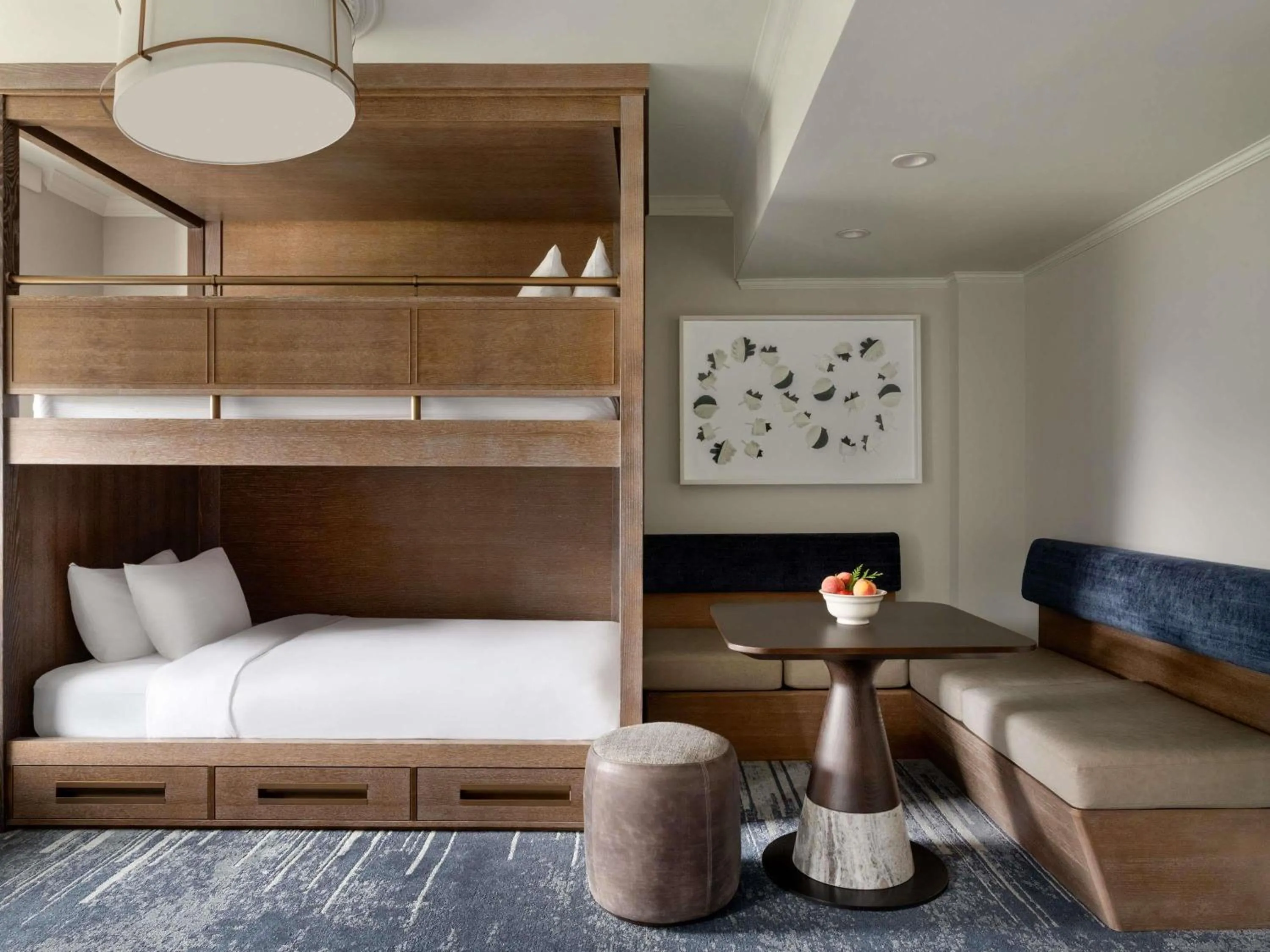 Gatehouse Family King Room with Two Twin Bunk Beds in Fairmont Banff Springs