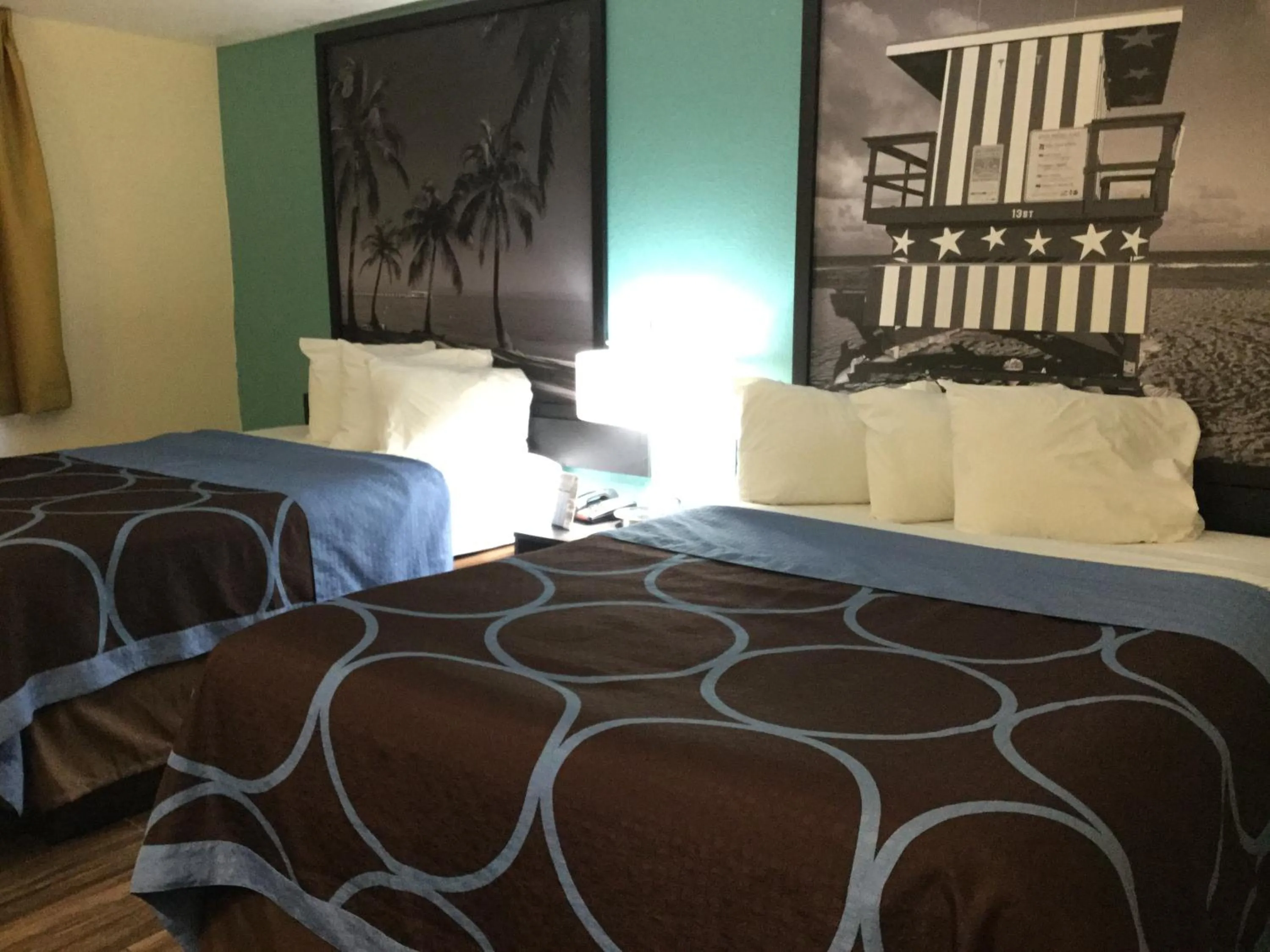 Queen Room with Two Queen Beds - Non-Smoking in Super8 by Wyndham NEARBY Clearwater St Petersburg International Airport