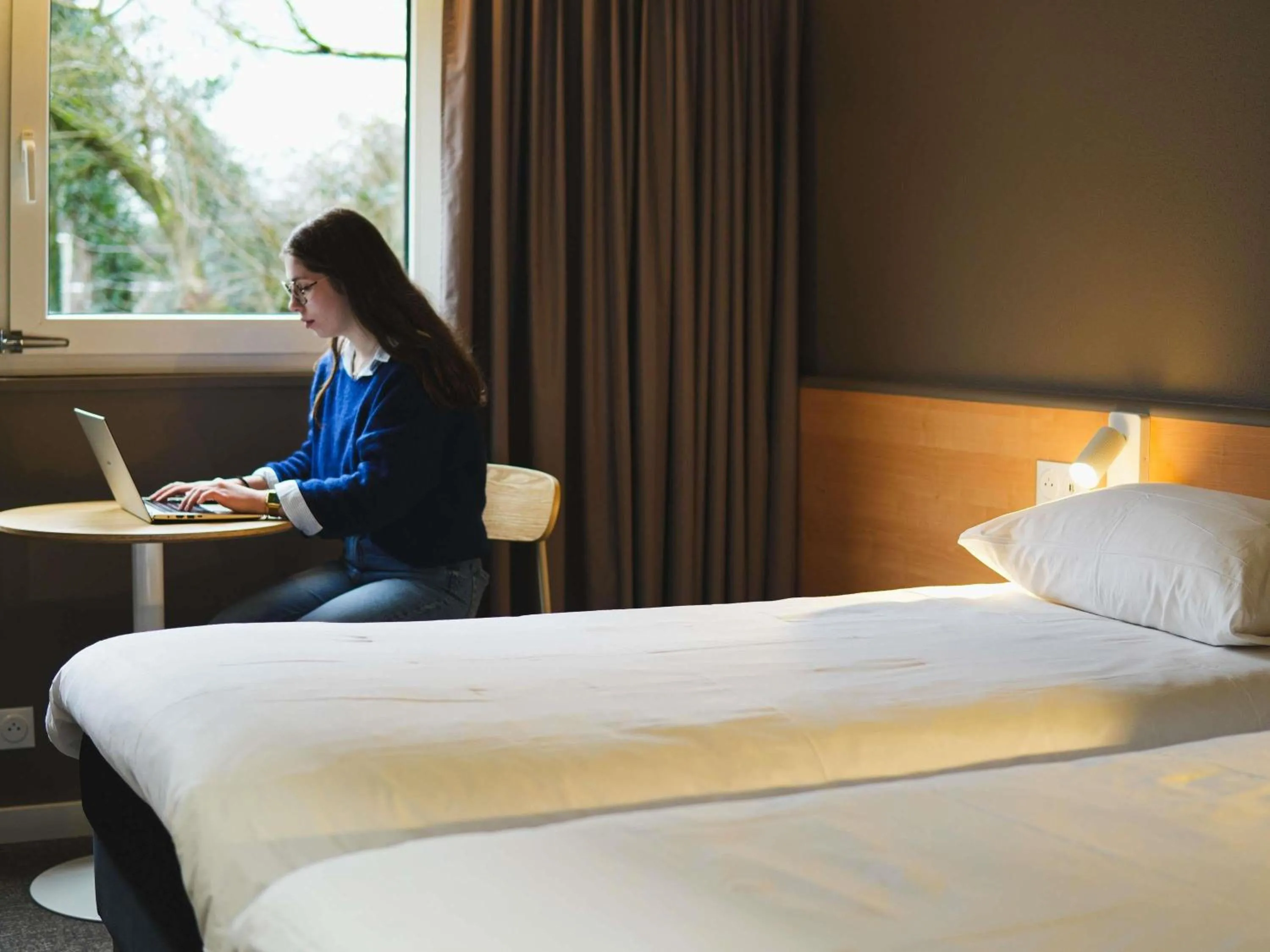 Twin Room in ibis Caen Porte d’Angleterre