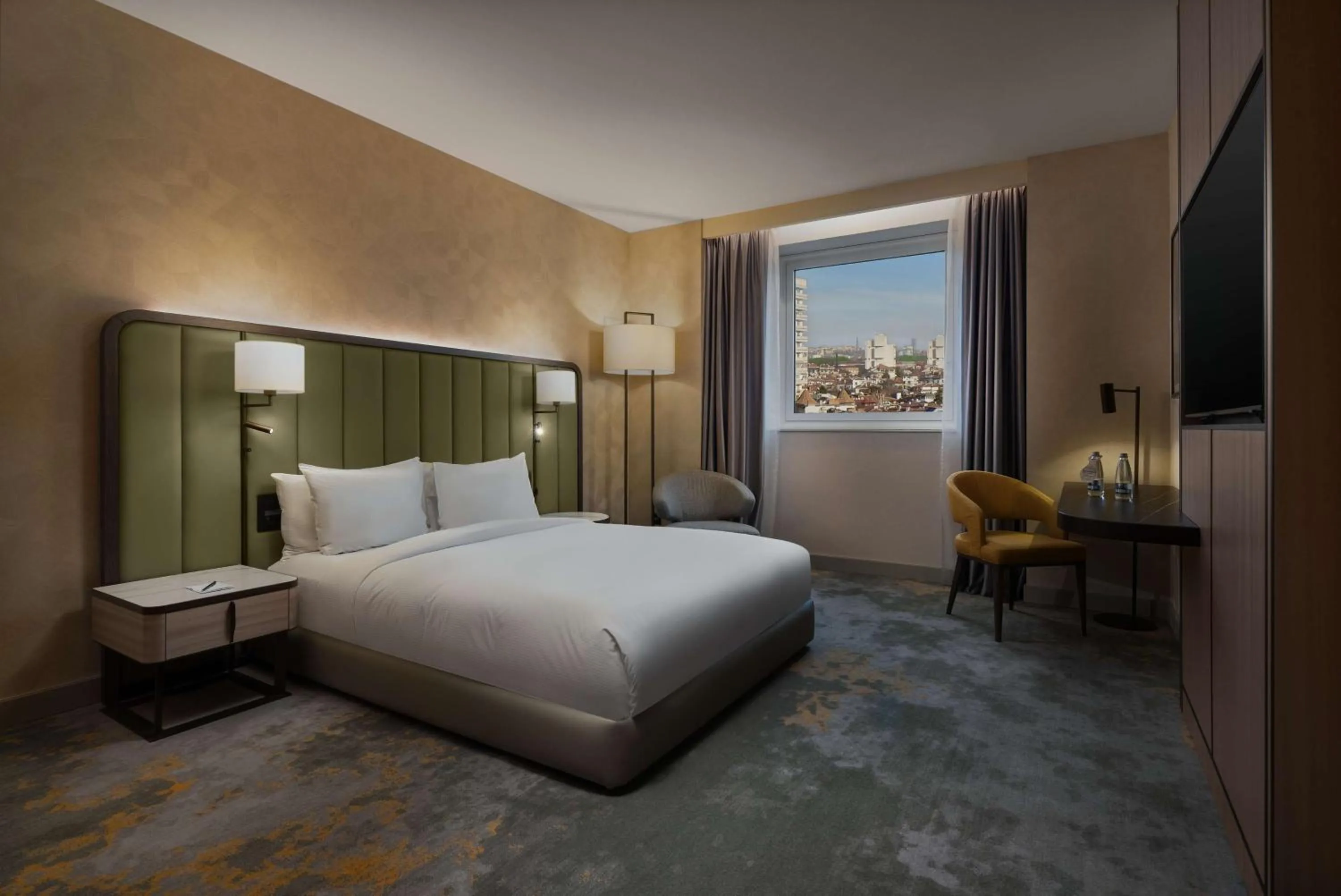 King Room with Roll-in Shower - Accessible in Hilton Sofia