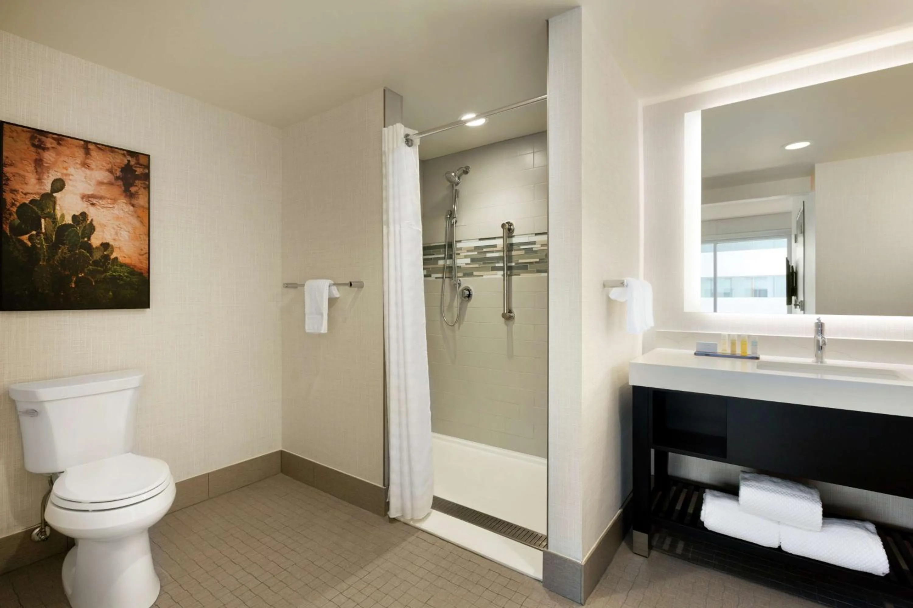 Suite with Two Queen Beds and Roll-in Shower - Mobility and Hearing Access in Embassy Suites By Hilton San Antonio Landmark
