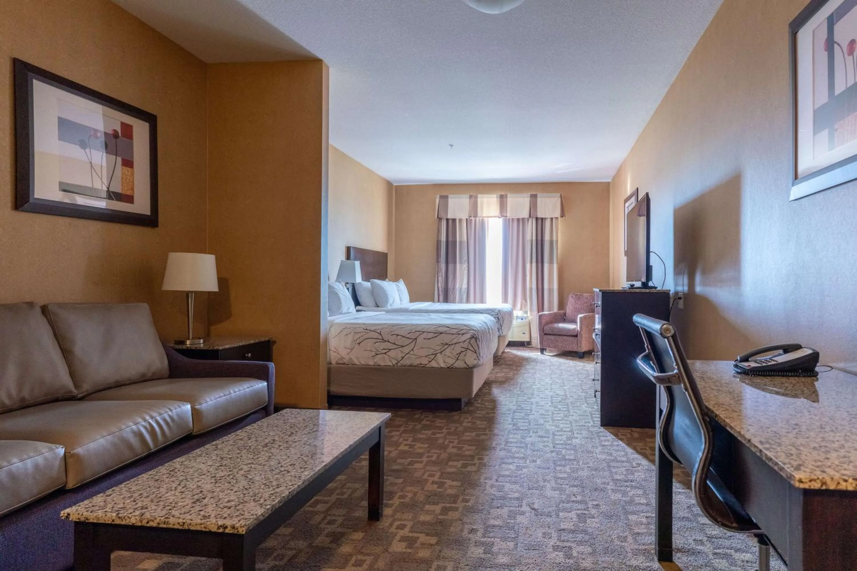 Family Queen Suite with Two Queen Beds - Sofa Bed/Non-Smoking in Best Western Plus South Edmonton Inn & Suites