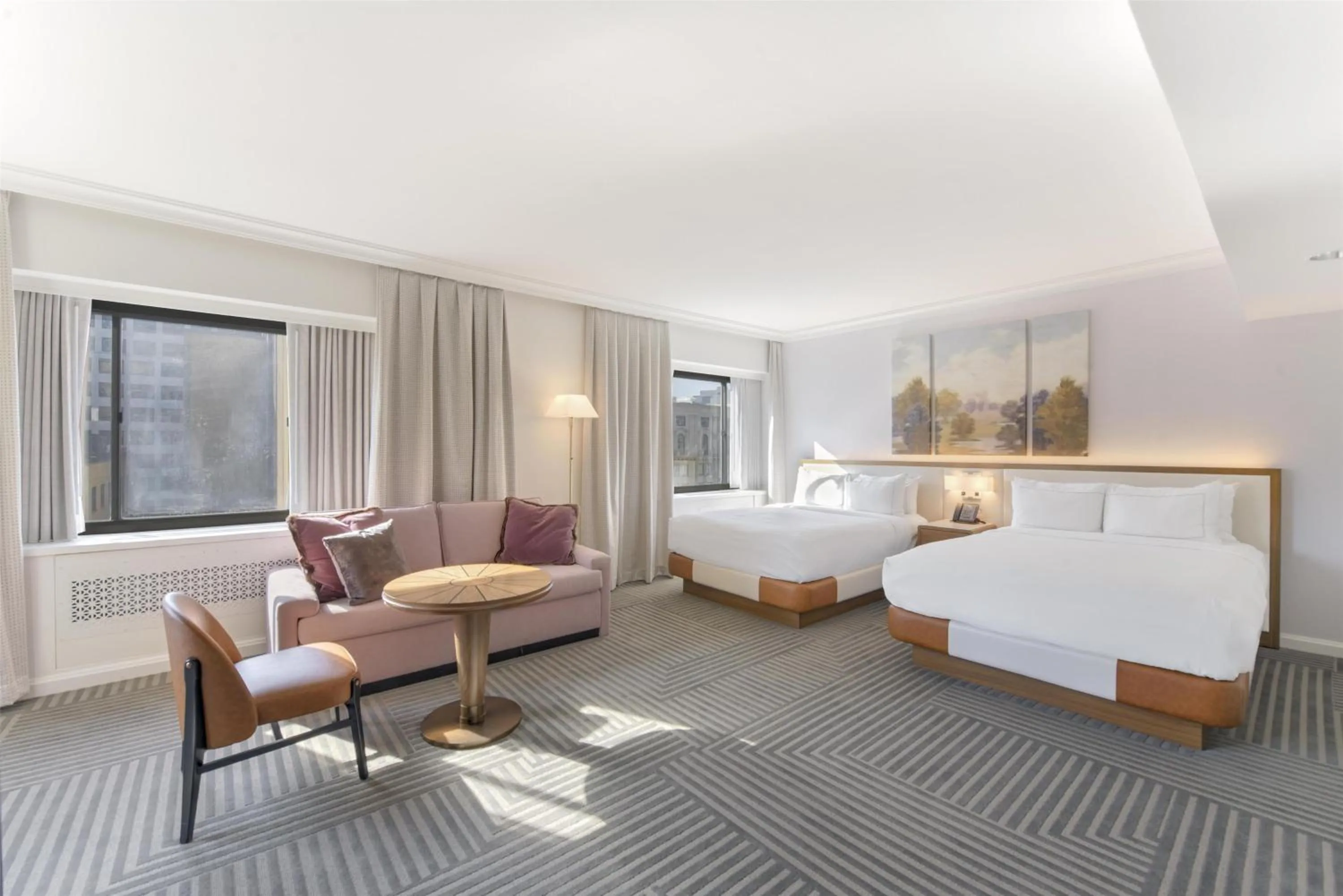 Deluxe Queen Room with Two Queen Beds and City View in Capital Hilton