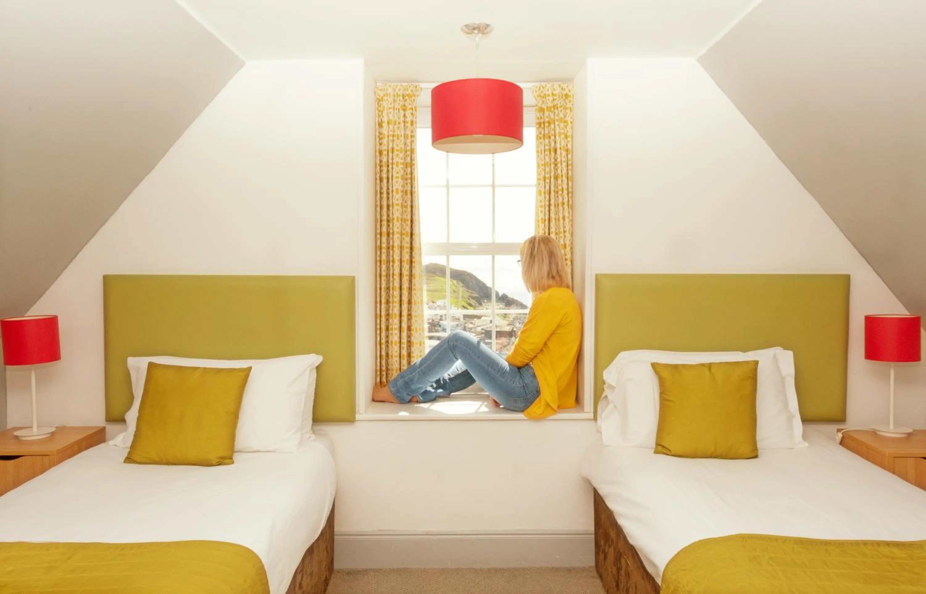 Twin Room with Sea View in The Portpatrick Hotel by Compass Hospitality