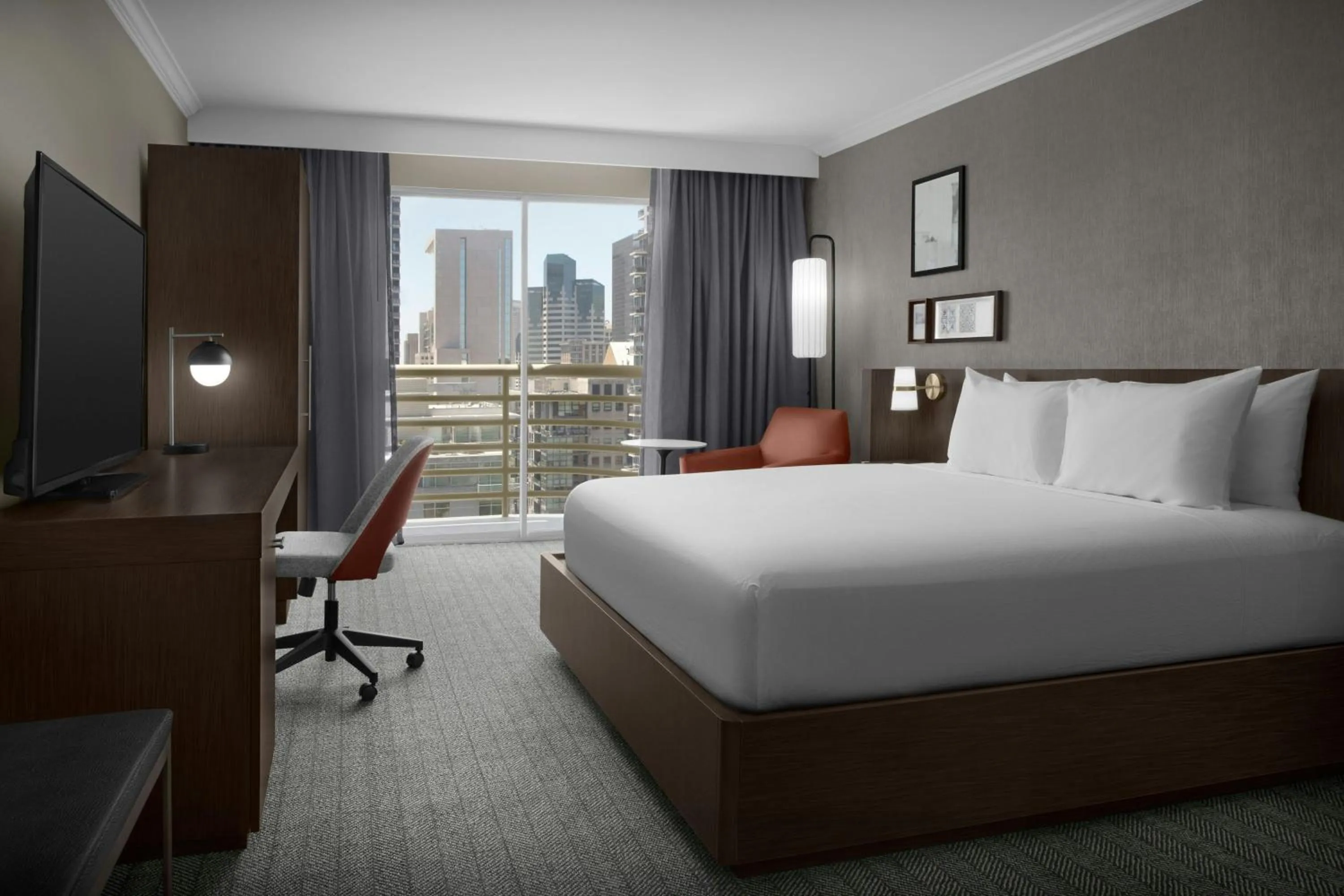 King Room with Skyline View and Balcony in The Little Italy Hotel Downtown San Diego