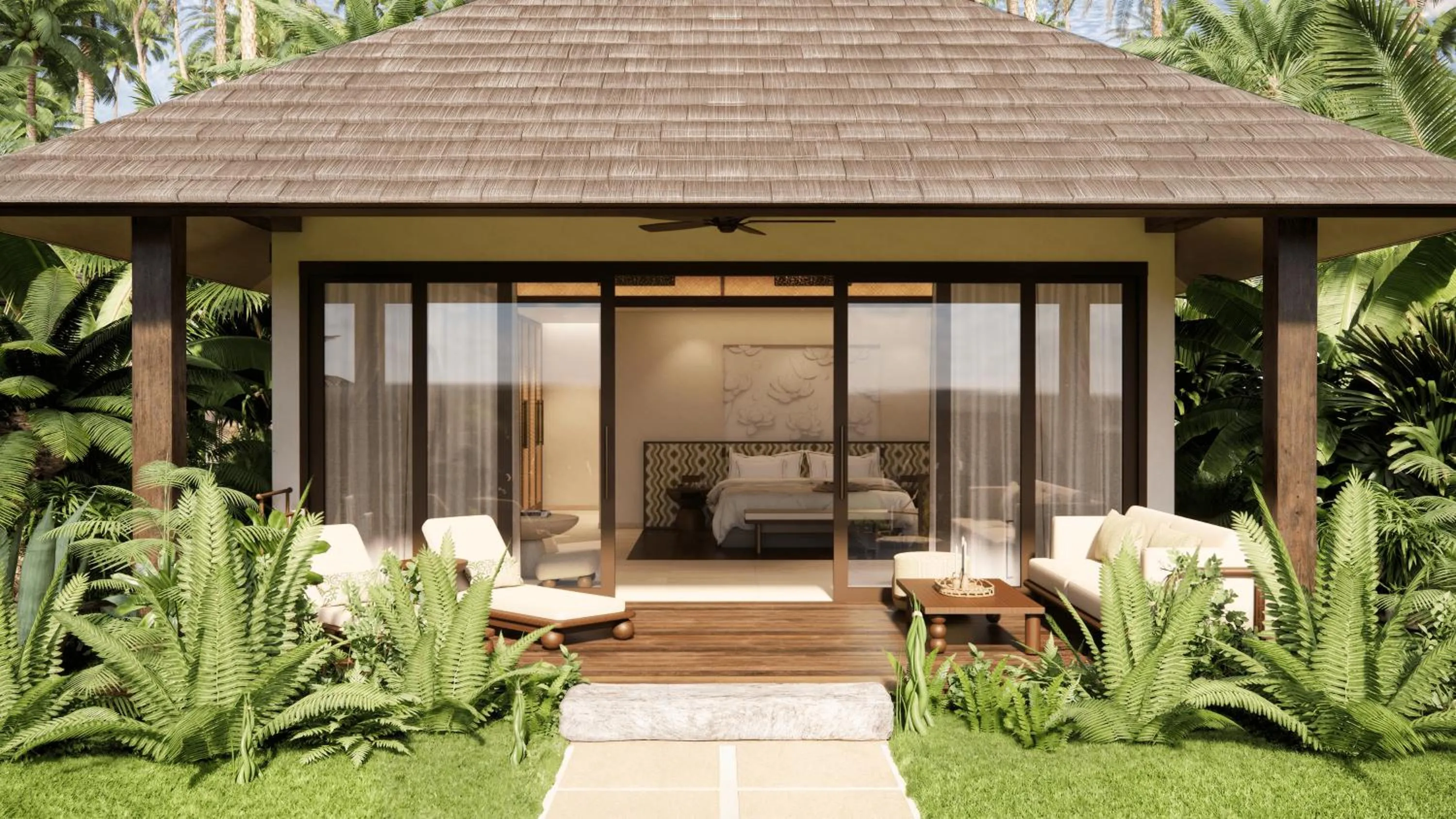 Villa with Garden View in Nikki Beach Resort & Spa Koh Samui