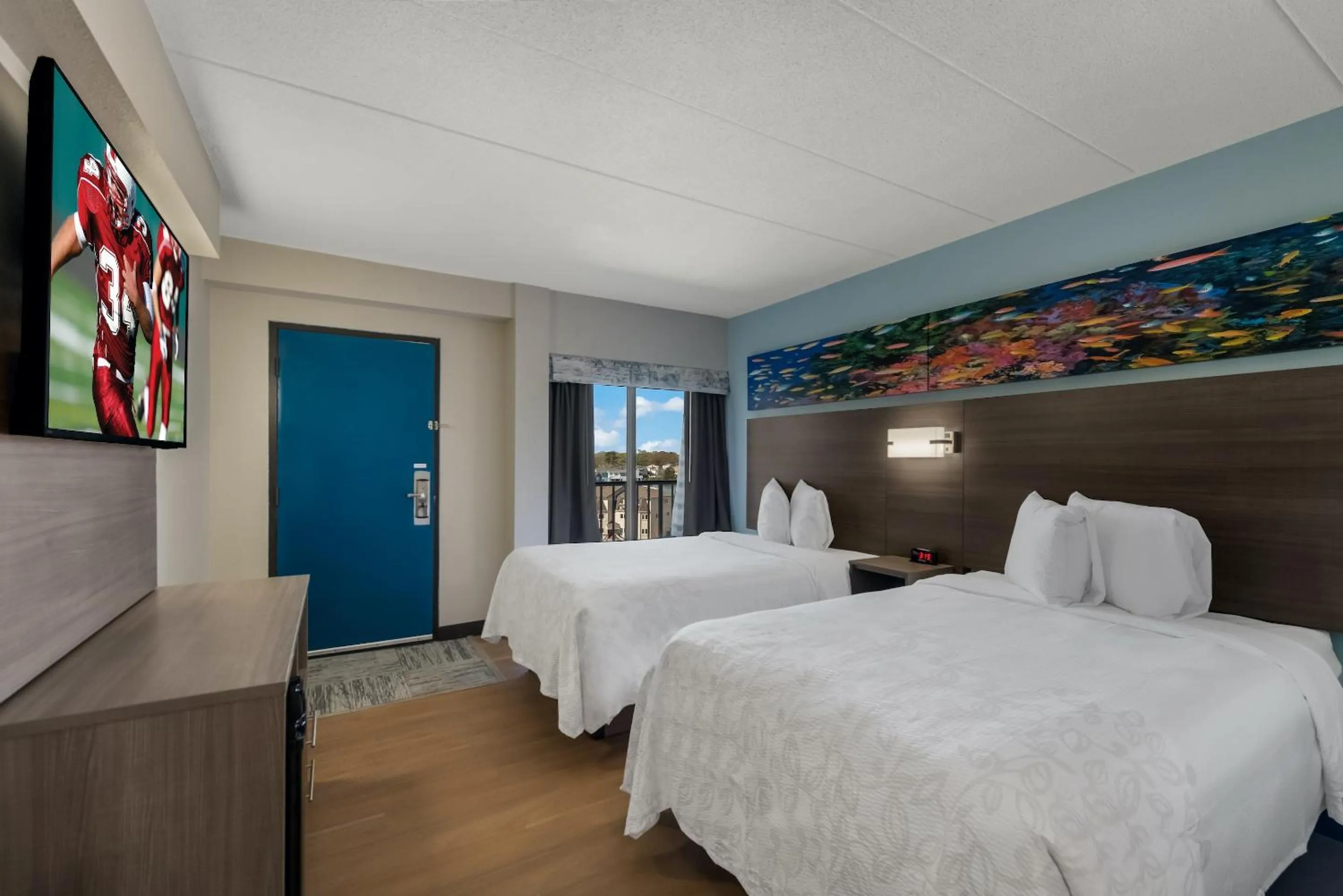 Suite with Two Double Beds with Partial Ocean View Smoke Free in Red Roof PLUS & Suites Virginia Beach - Seaside