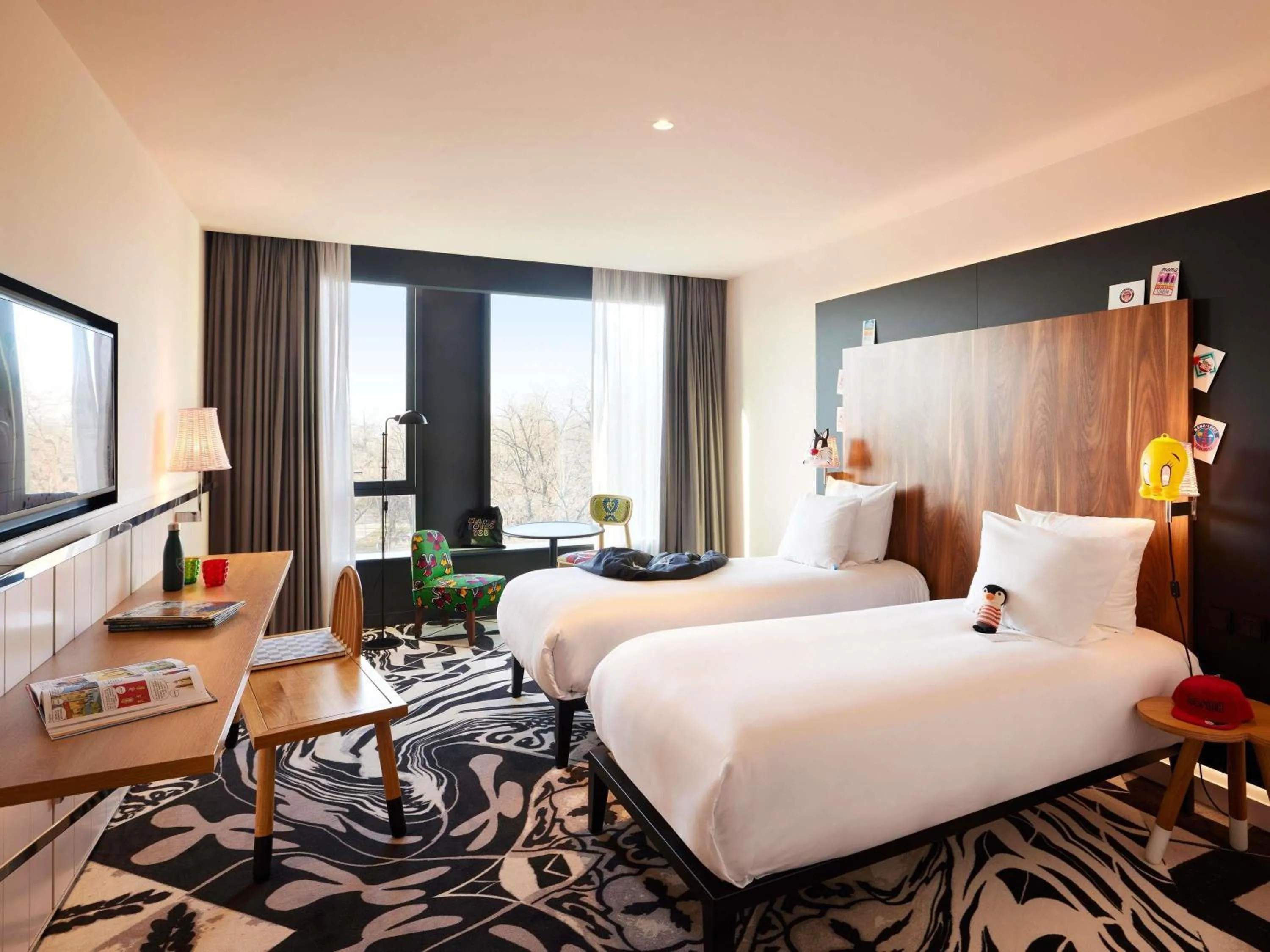 Large Mama Twin Room in Mama Shelter Belgrade