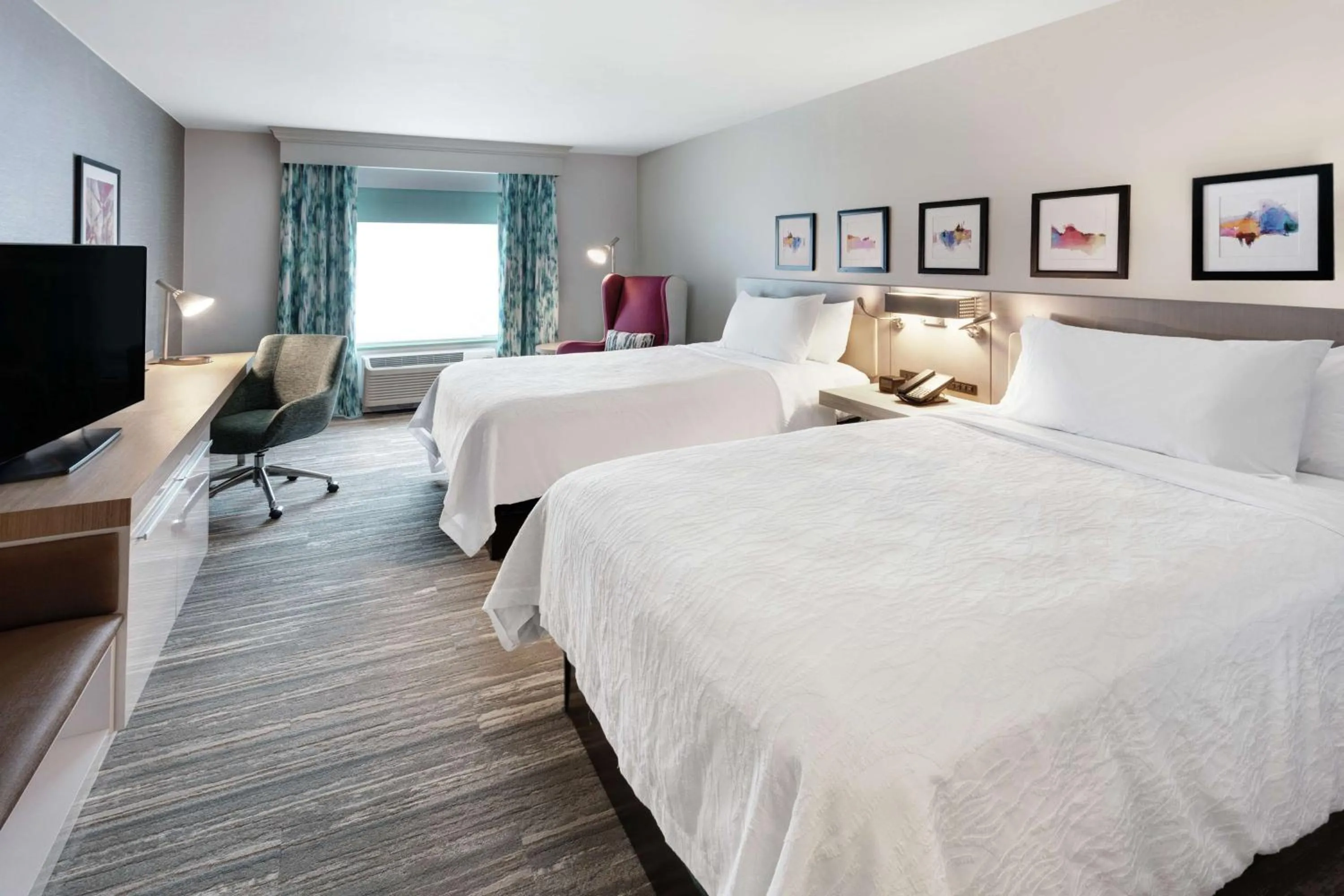 Double Room with Two Double Beds - Hearing Accessible  in Hilton Garden Inn Evanston