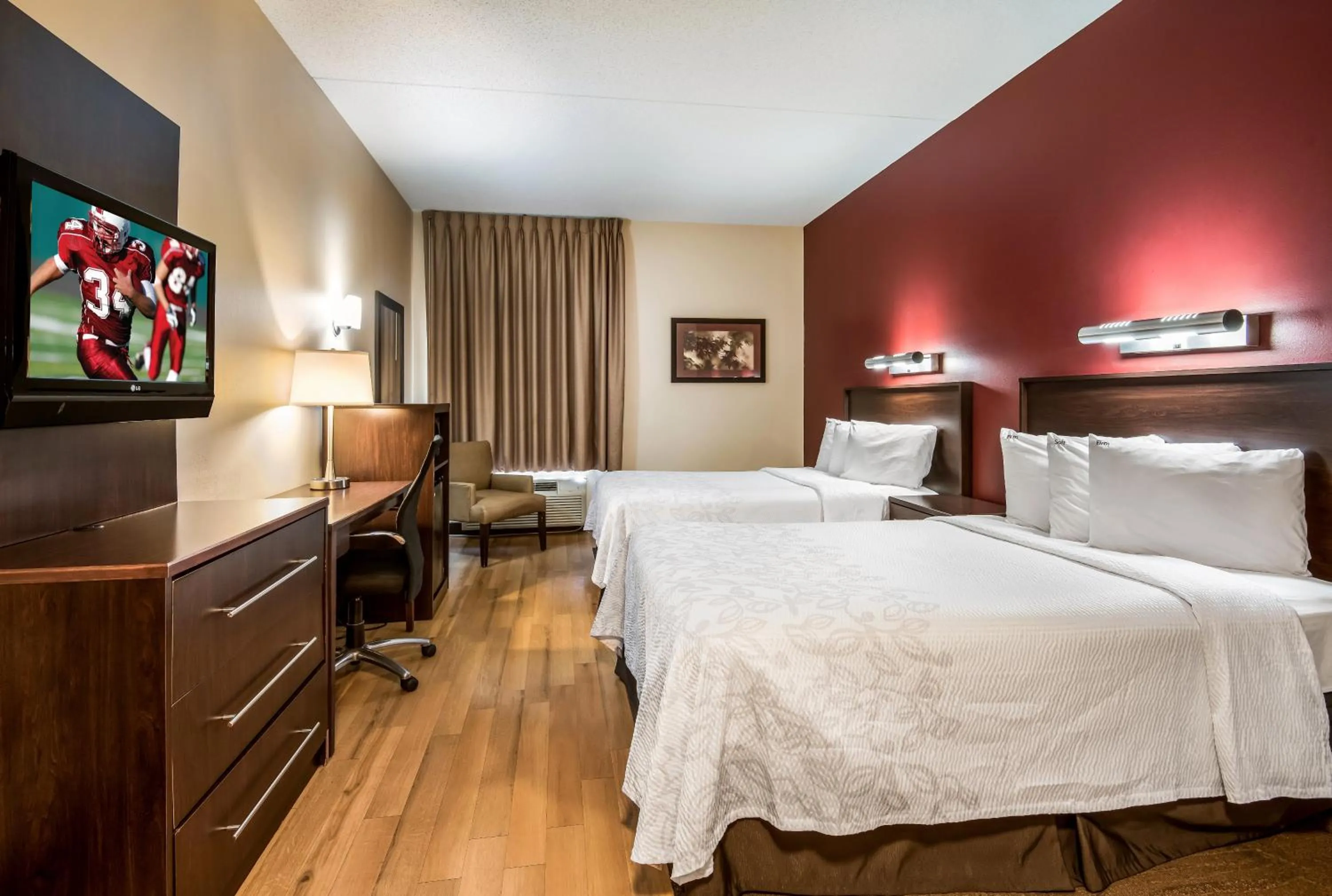 Standard Room with Two Queen Beds Smoke Free in Red Roof Inn PLUS+ South Deerfield - Amherst