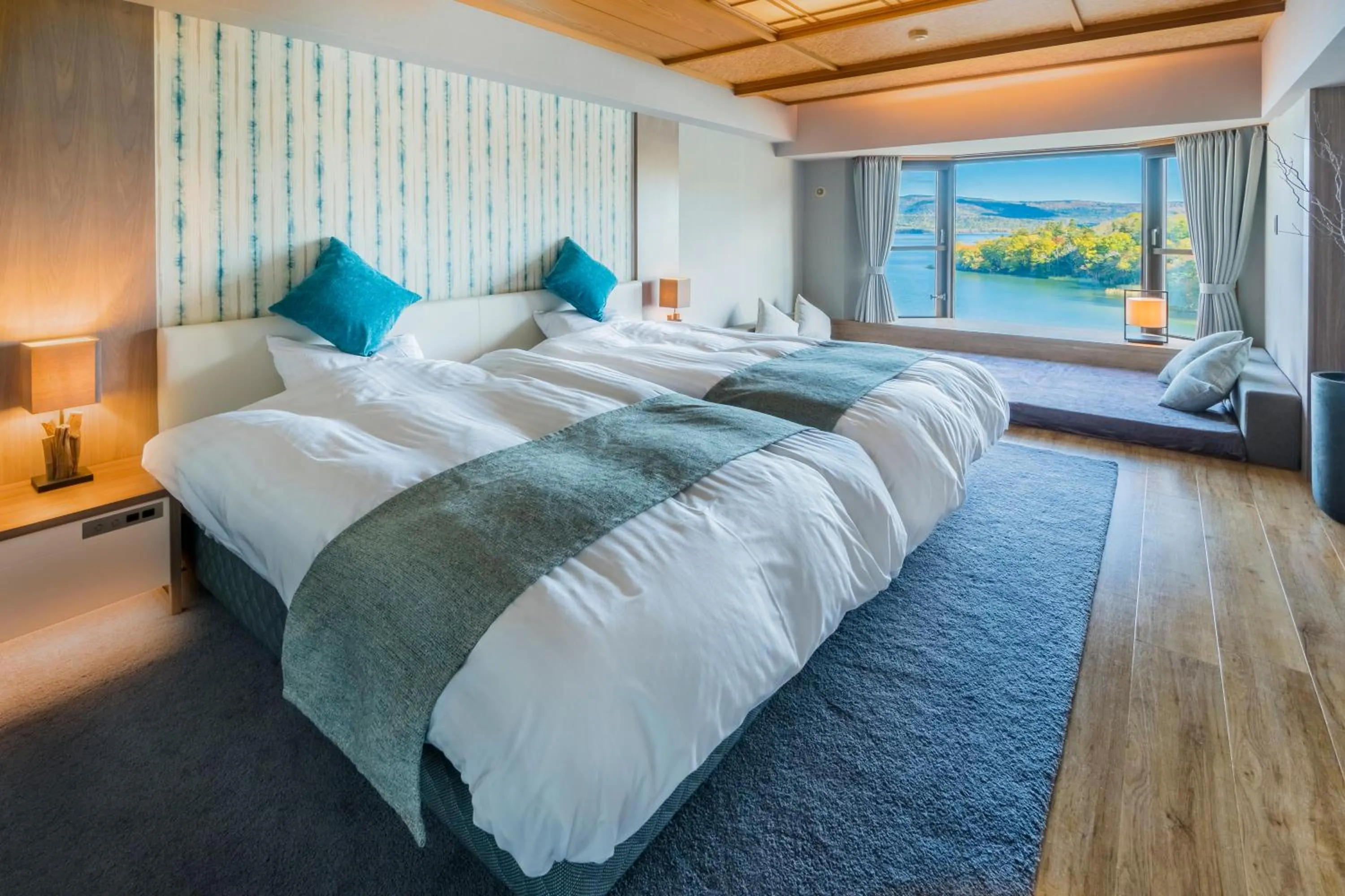 Resort Twin with Lake View - single occupancy - Non-Smoking in Shangri-La in New Akan Hotel