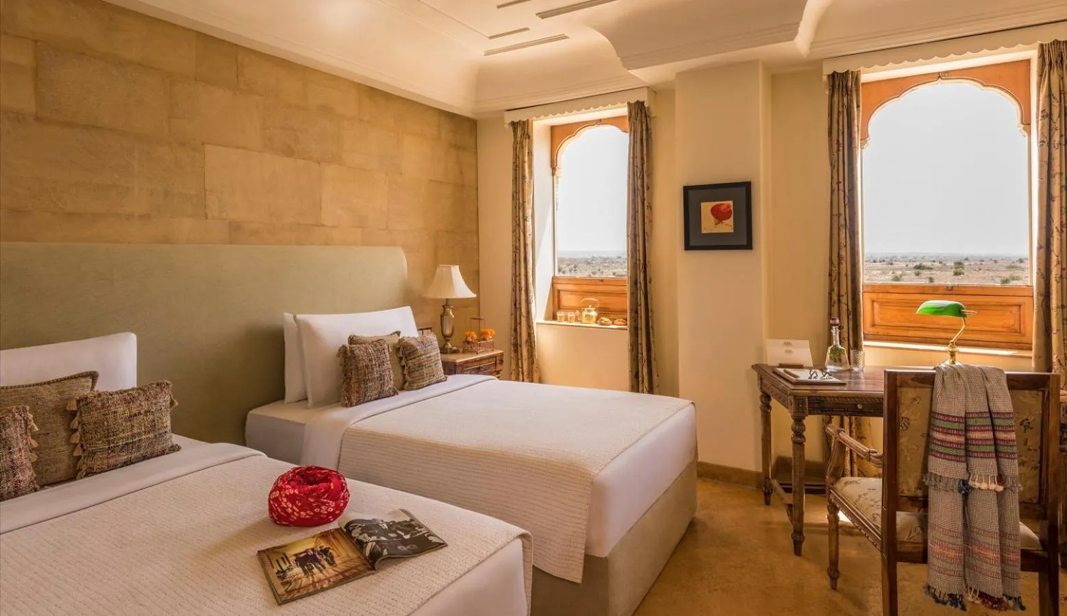 Fort Twin Room in Suryagarh Jaisalmer
