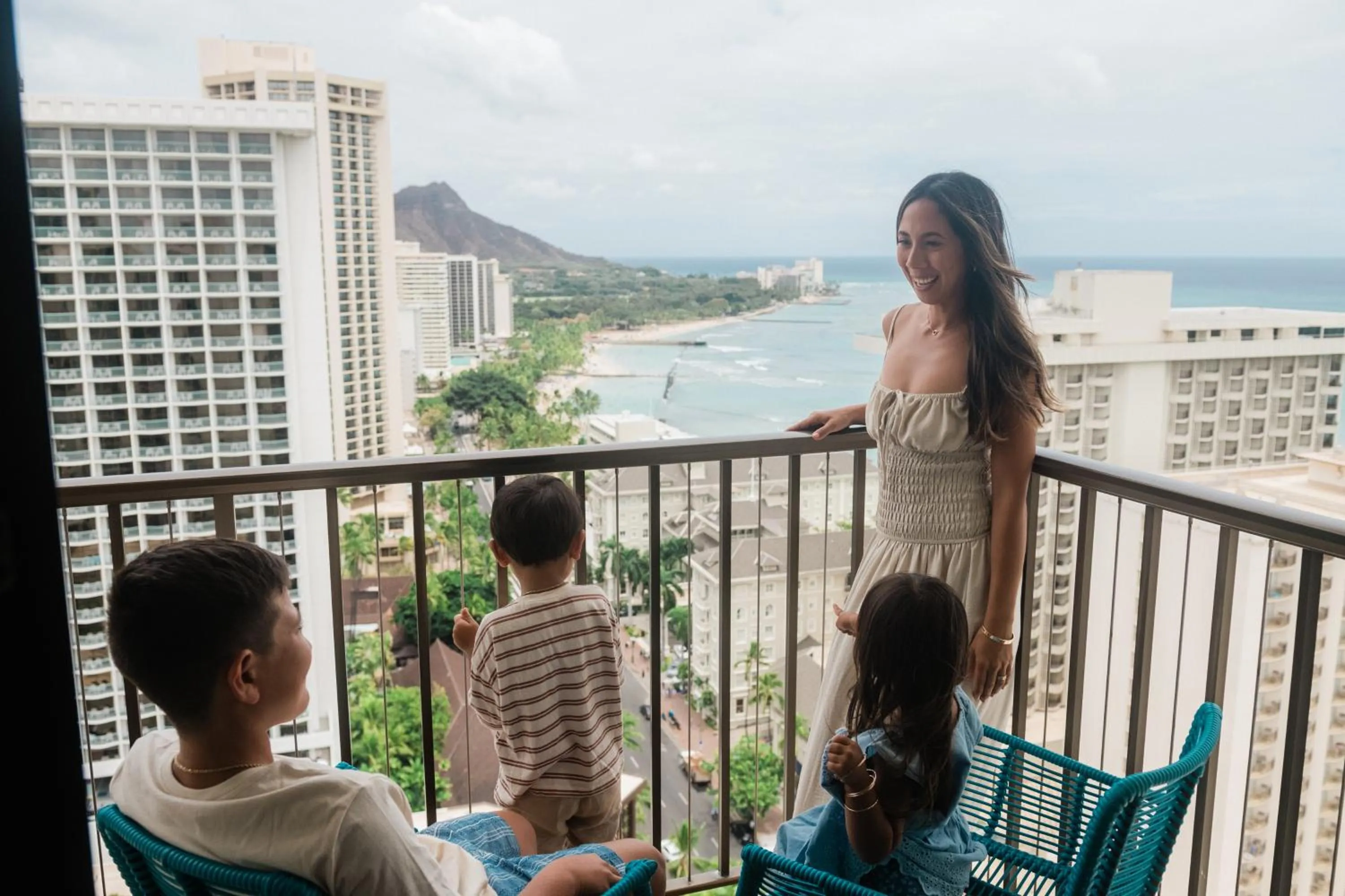 Diamond Head Ocean View 2 Double Beds in OUTRIGGER Waikiki Beachcomber Hotel
