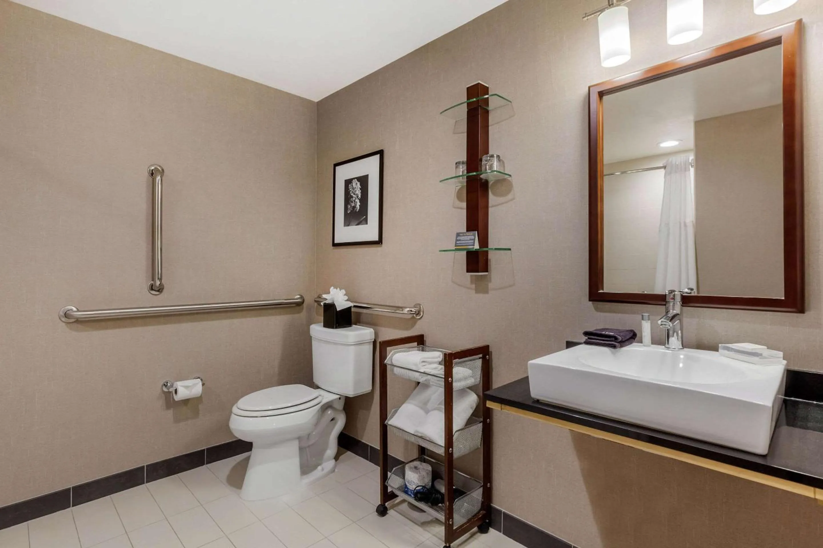 King Suite with Roll-In Shower - Disability Access in Cambria Hotel Denver International Airport