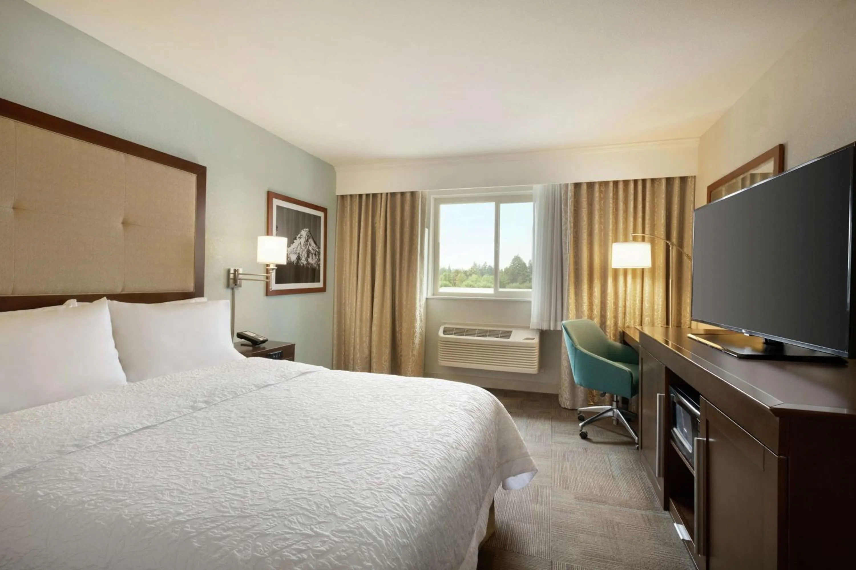 Queen Room with Roll-In Shower - Mobility Access/Non-Smoking in Hampton Inn - Portland/Clackamas