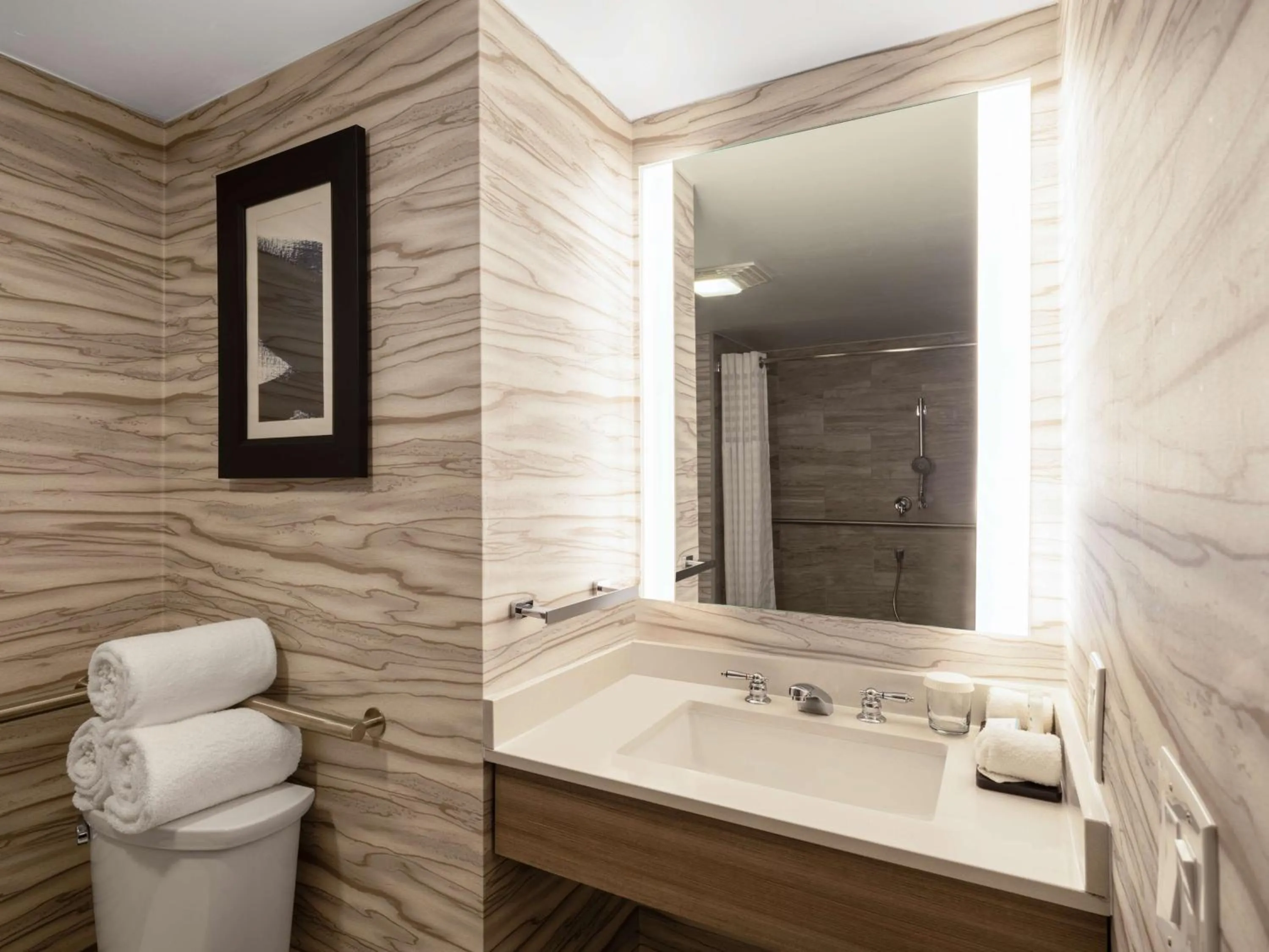 Two-Room King Suite with Bath Tub - Mobility Accessible in Embassy Suites Baltimore - North/Hunt Valley