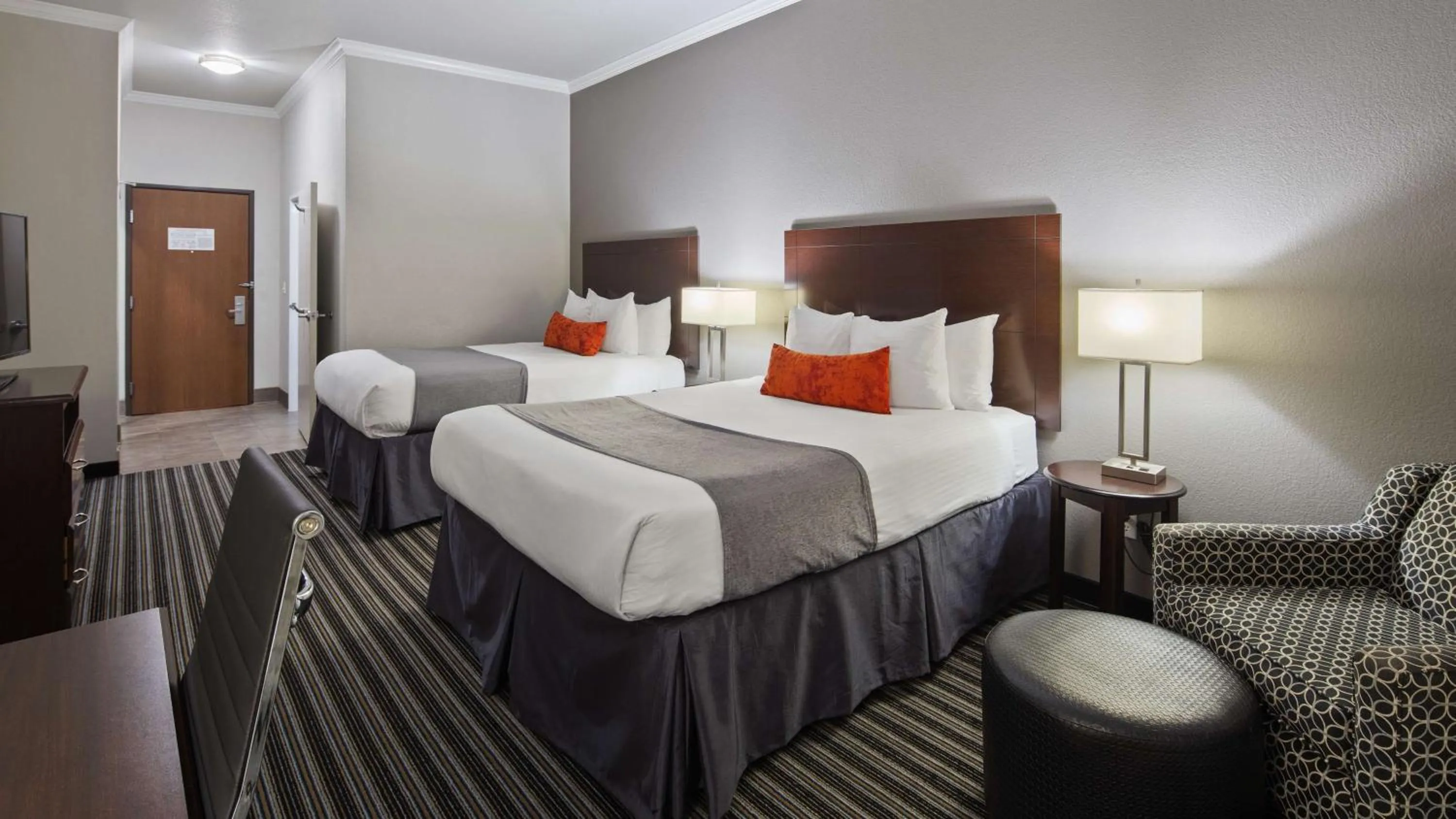 Queen Room with Two Queen Beds and Roll-In Shower - Mobility Accessible in Best Western Plus Austin Airport Inn & Suites