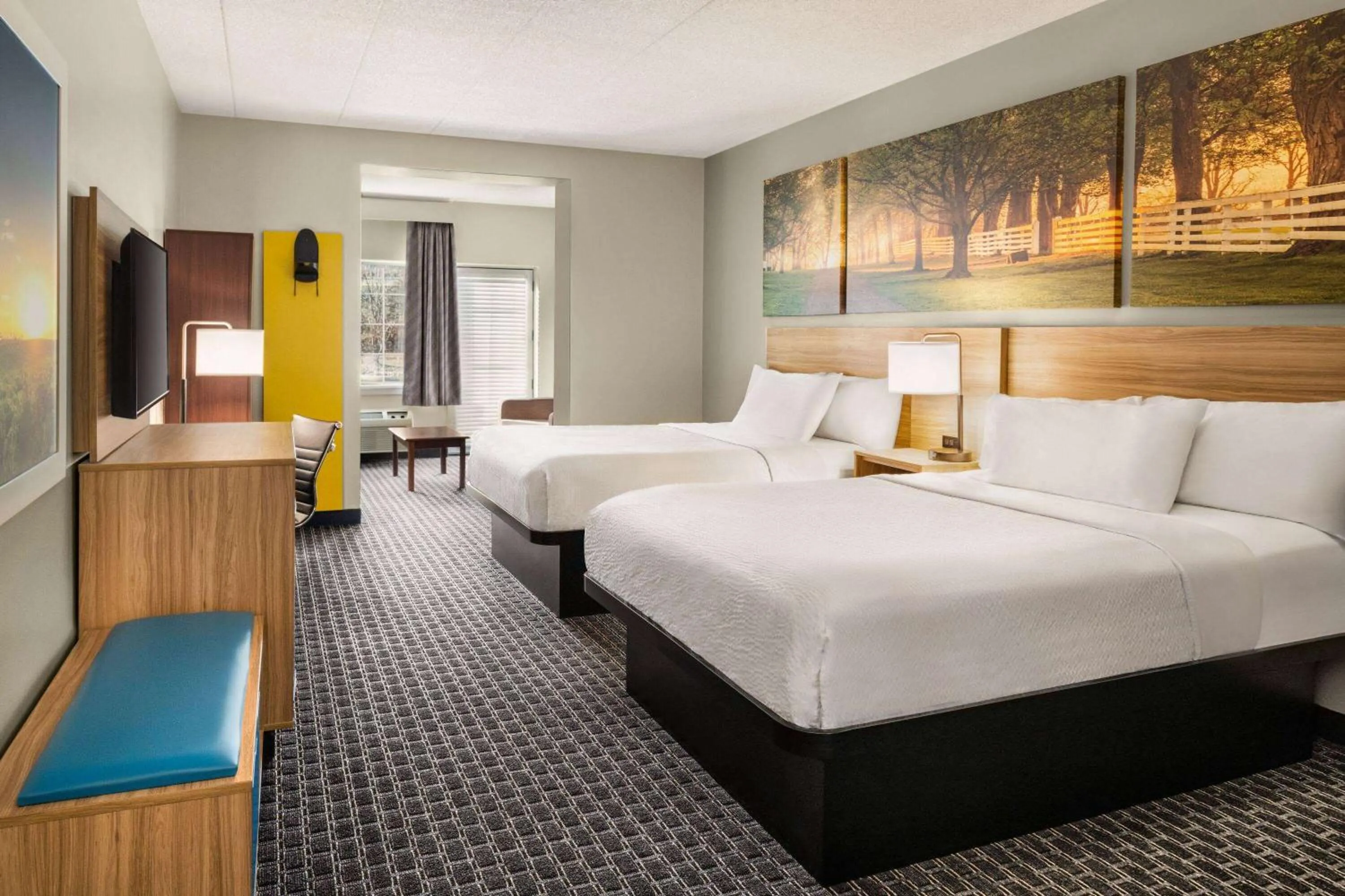 Studio Queen Suite with Two Queen Beds - Non-Smoking in Days Inn & Suites by Wyndham Lancaster Amish Country
