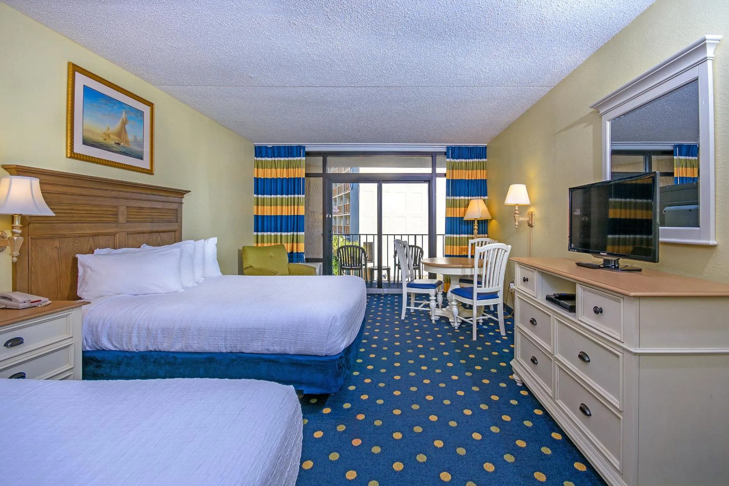 Queen Room with Two Queen Beds and Partial Ocean View in Compass Cove