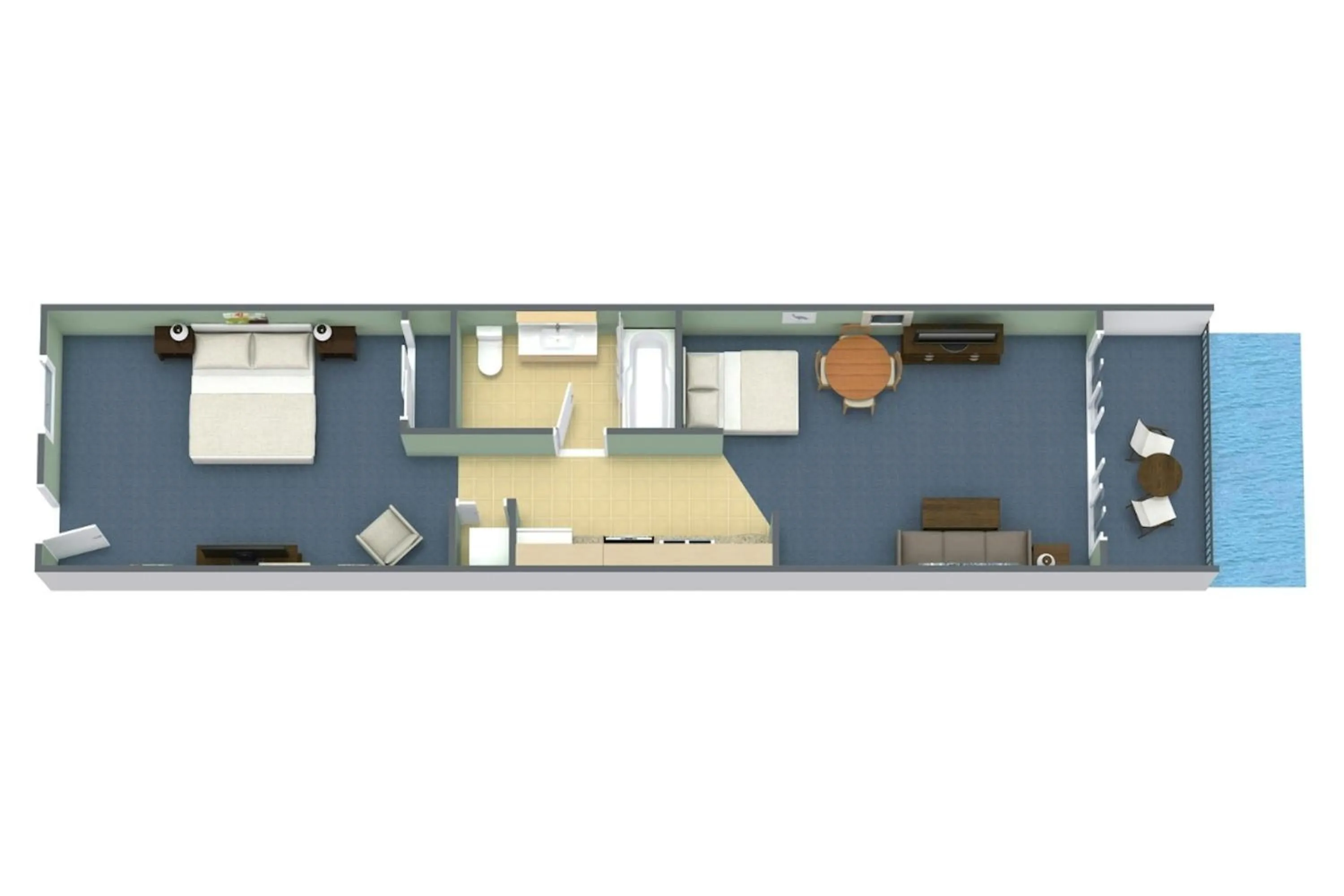 Oceanfront Deluxe One Bedroom King Condo in Paradise Resort