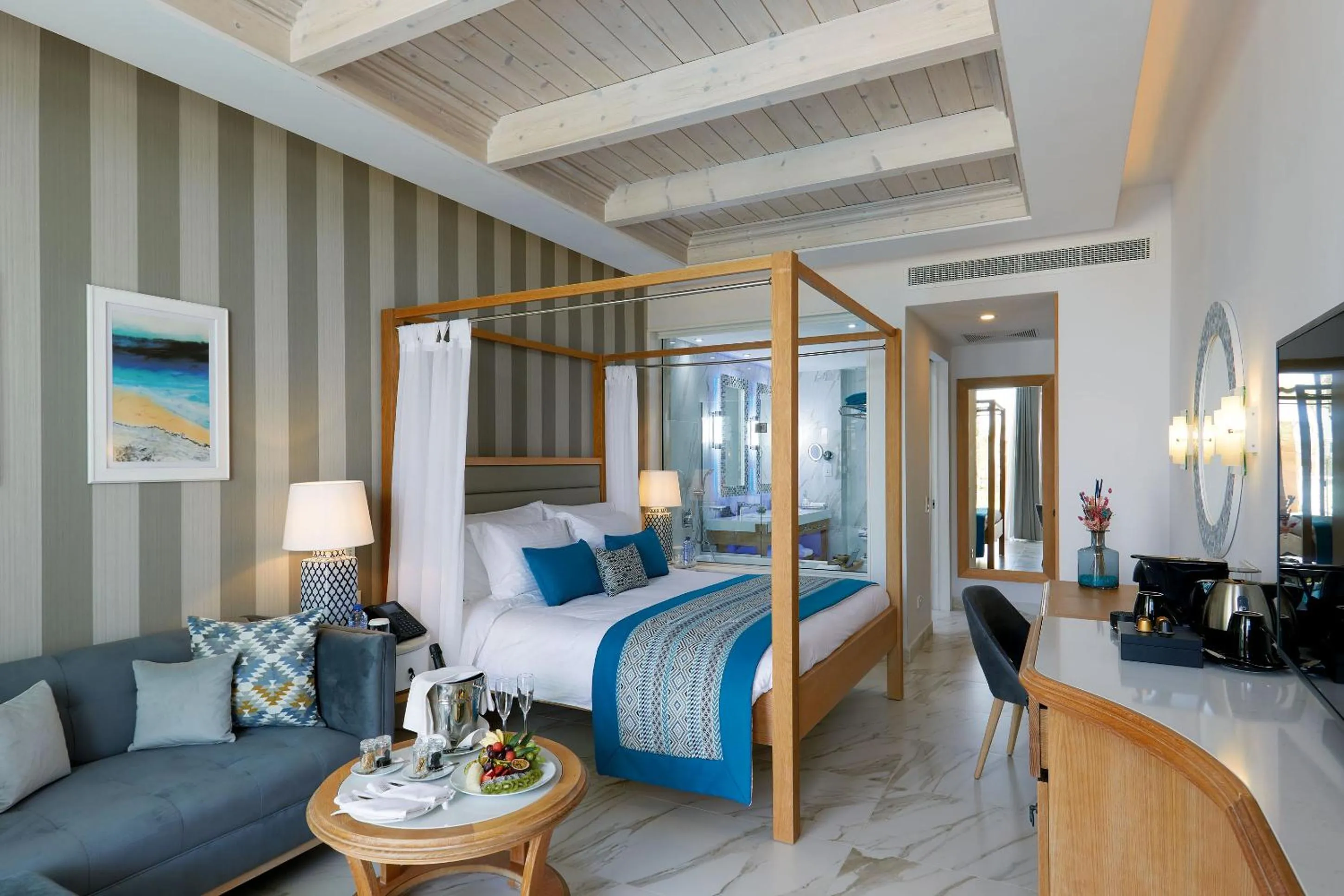 Superior Cabana with Private Garden & Sea View in Amavi, MadeForTwo Hotels - Paphos